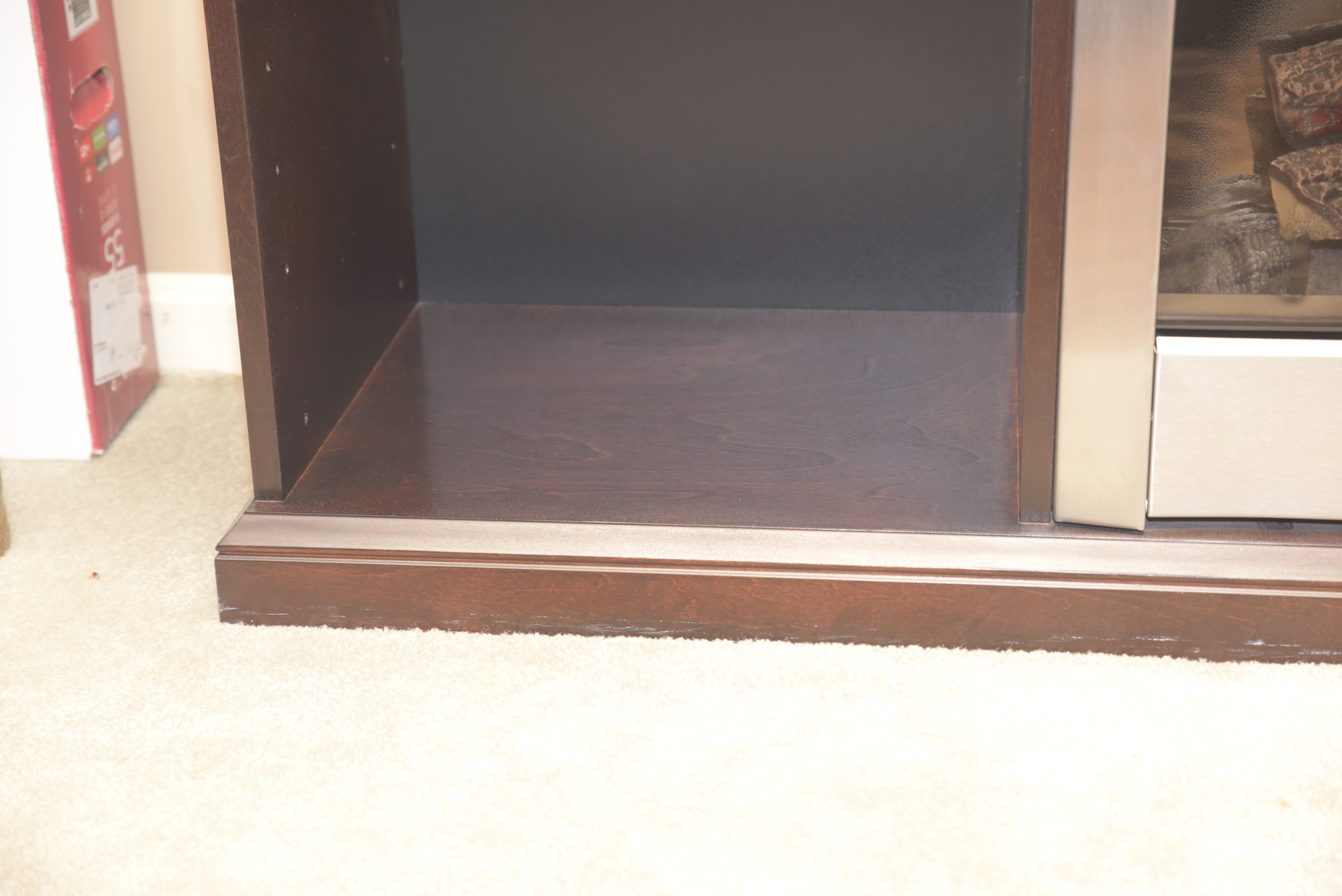 Electric Fireplace in Cabinet