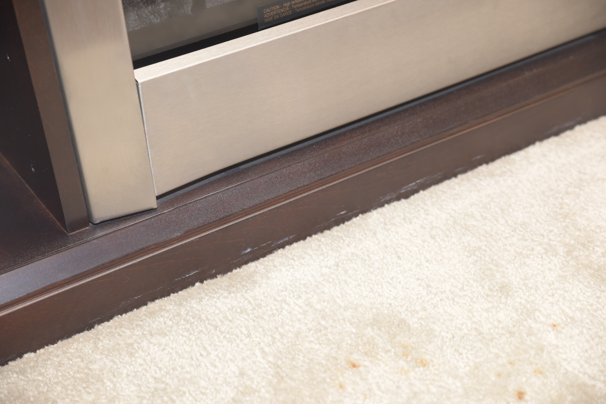 Electric Fireplace in Cabinet