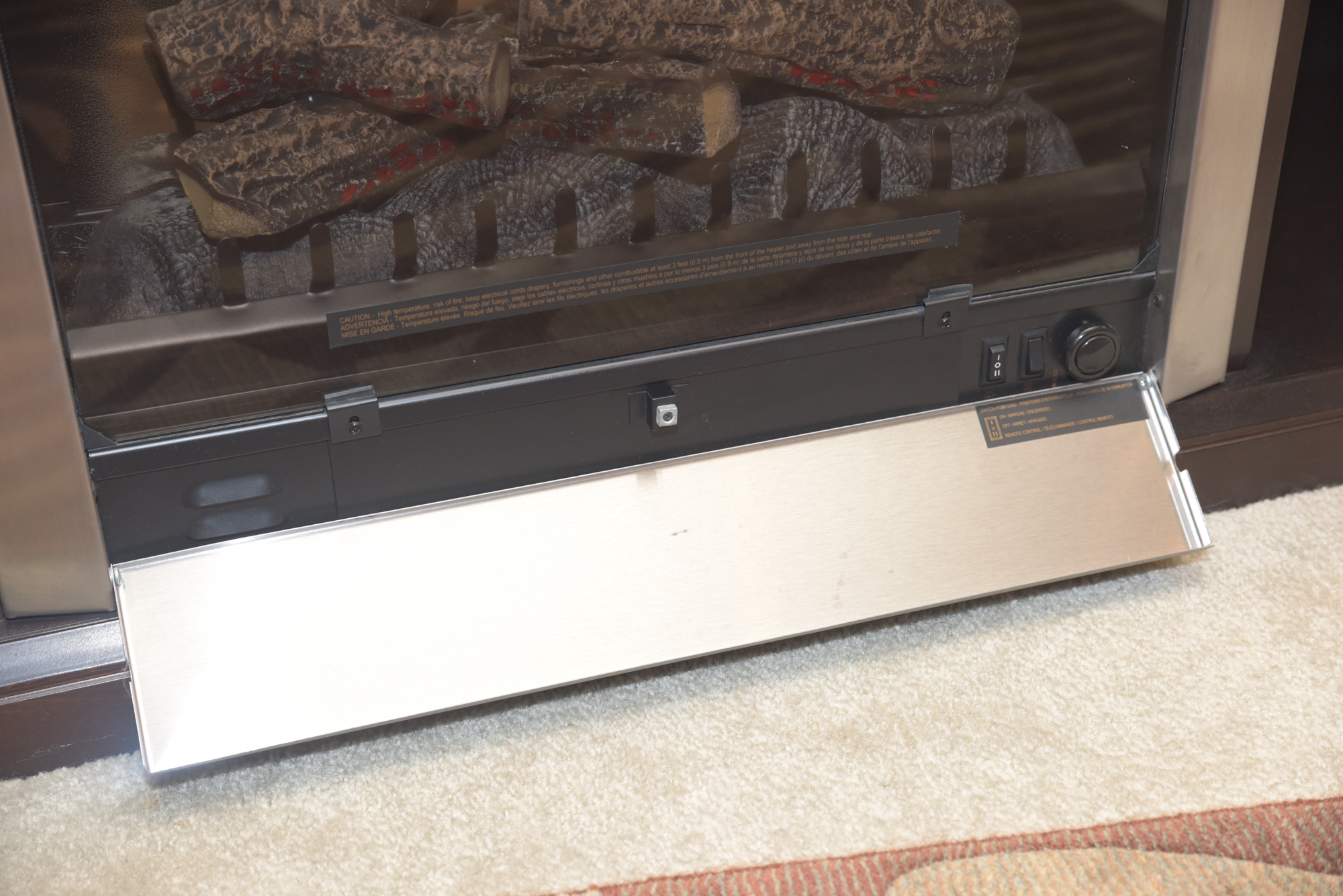 Electric Fireplace in Cabinet