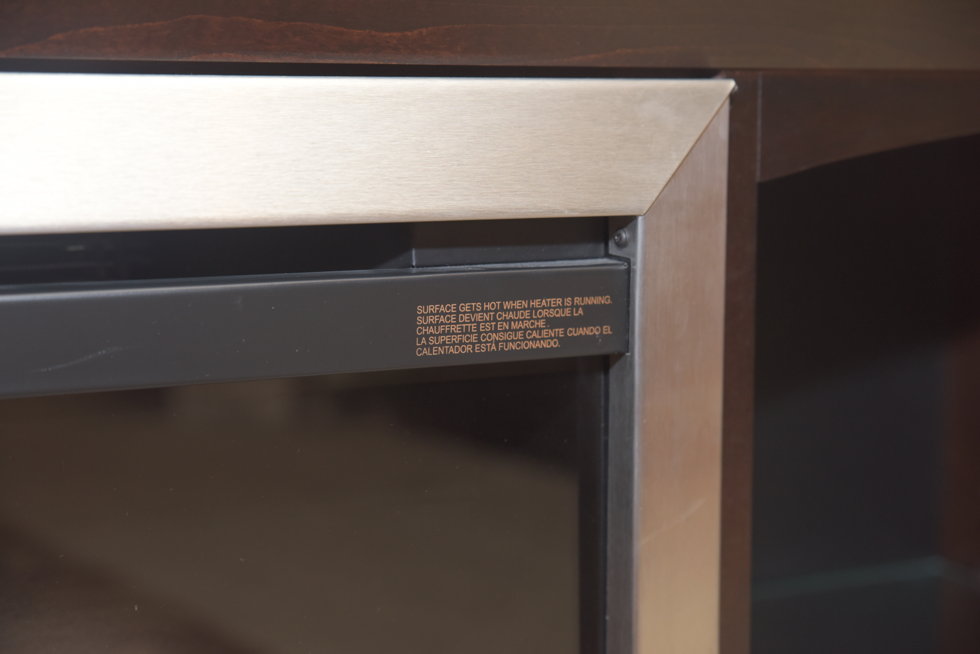 Electric Fireplace in Cabinet