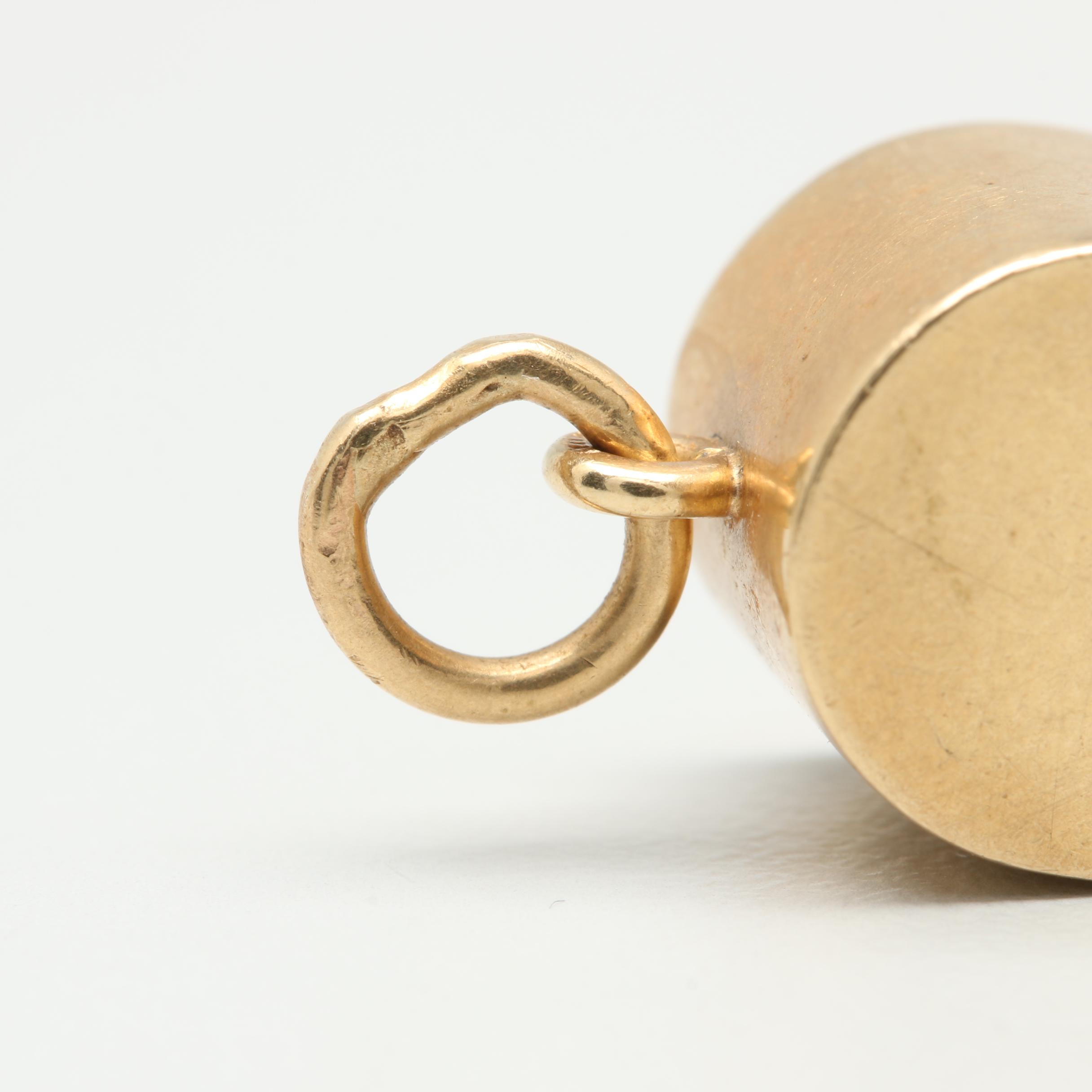 14K Yellow Gold Whistle