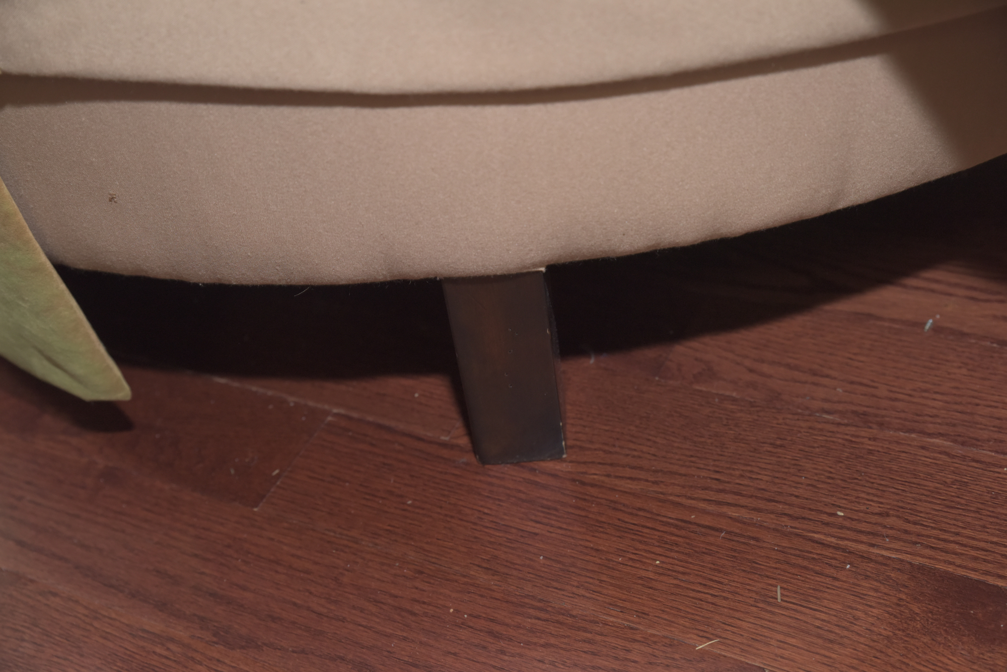 Green Velour Cabriole Sofa