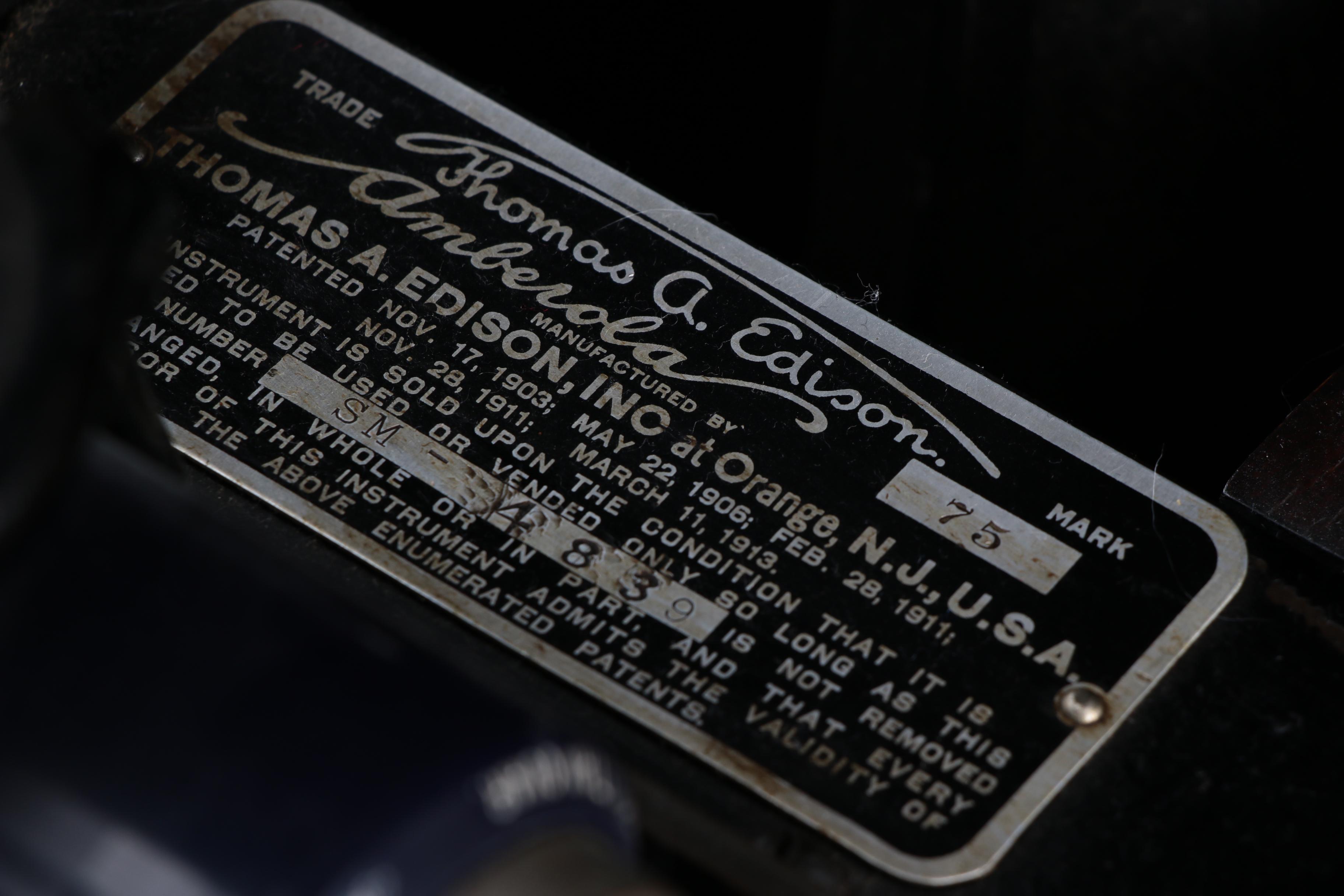 Edison "Amberola" Phonograph