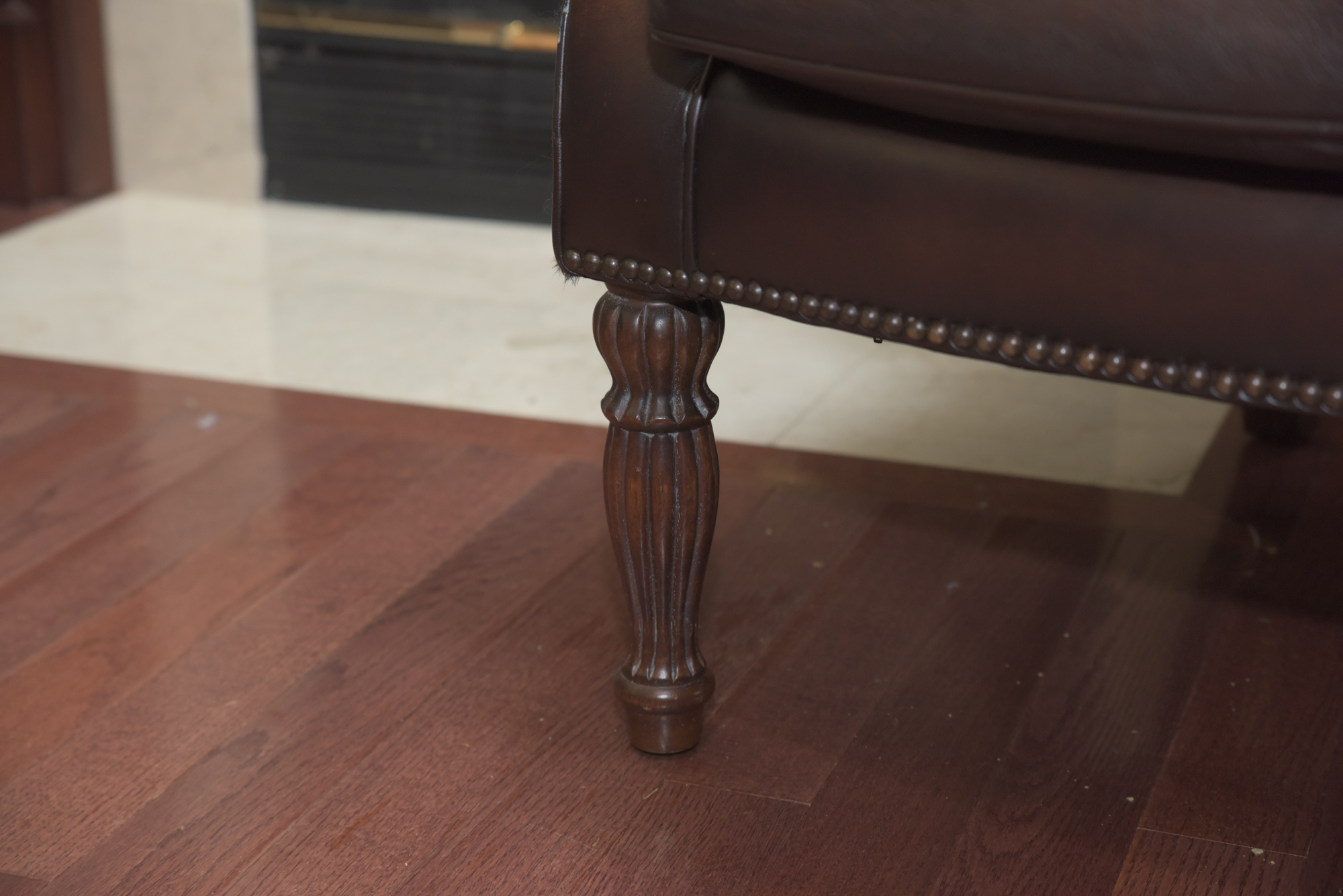 Calf Hide and Leather Armchair by Bernhardt