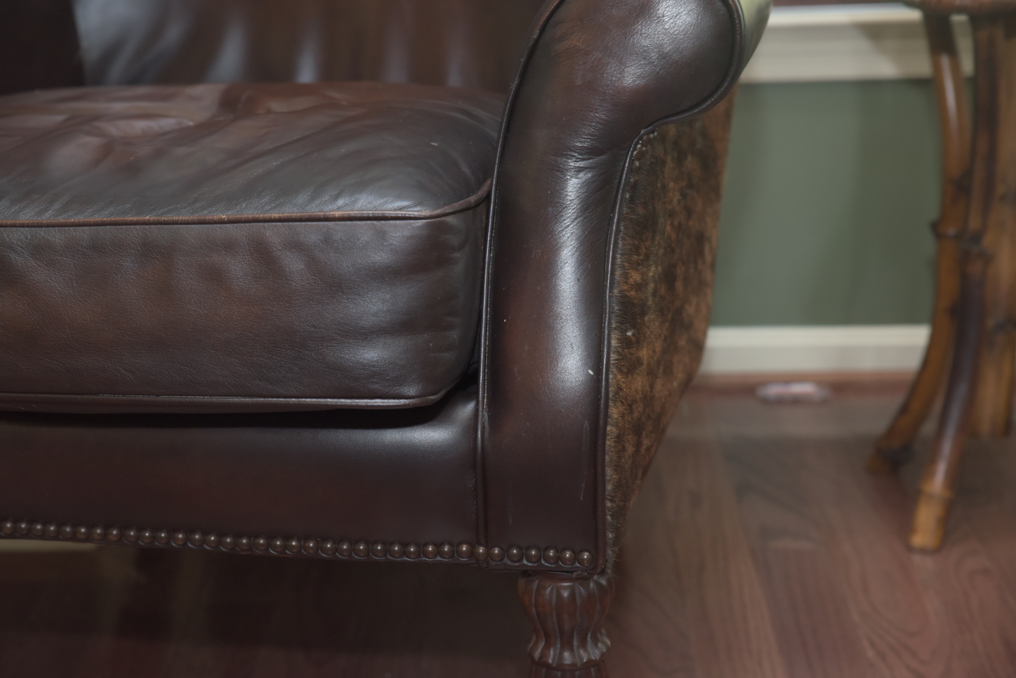 Calf Hide and Leather Armchair by Bernhardt