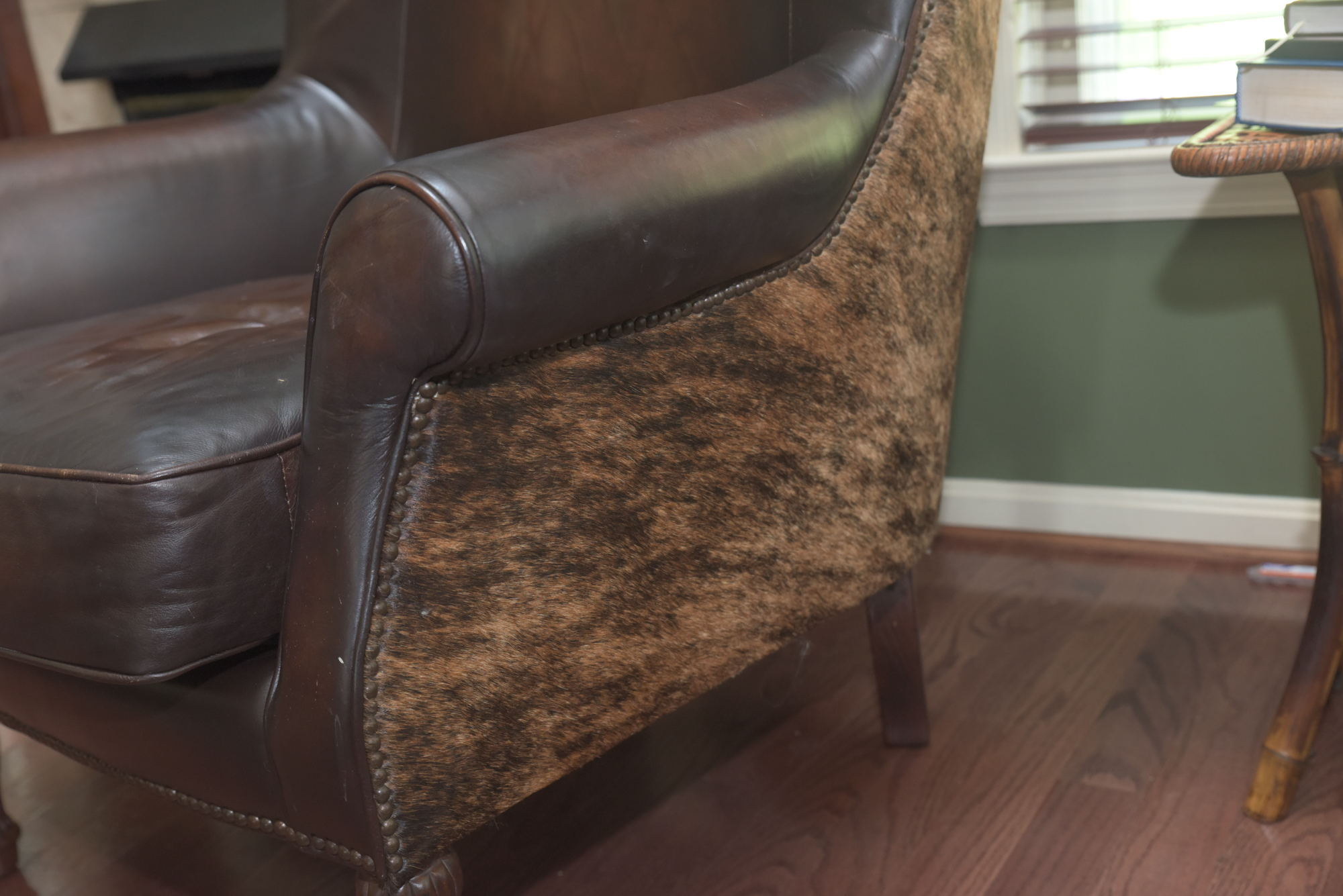 Calf Hide and Leather Armchair by Bernhardt