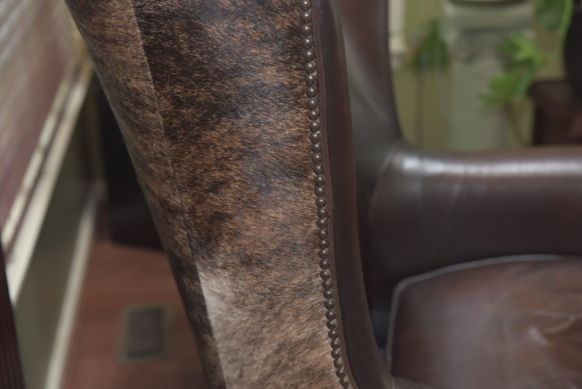 Calf Hide and Leather Armchair by Bernhardt