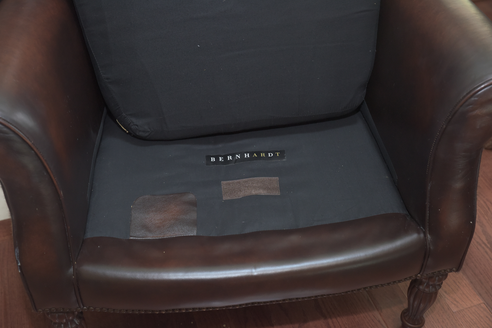 Calf Hide and Leather Armchair by Bernhardt