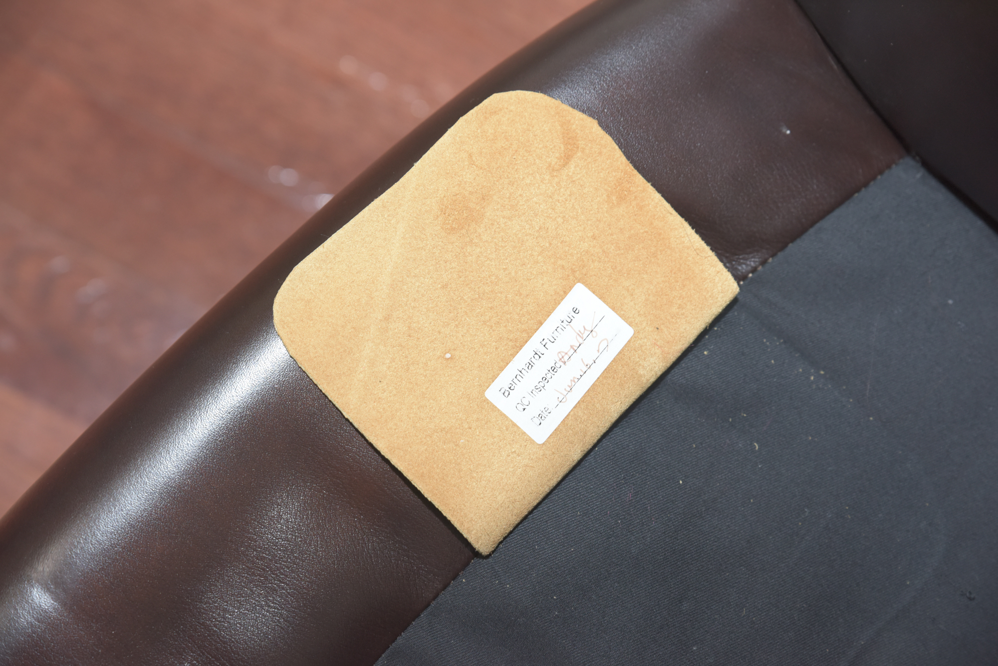 Calf Hide and Leather Armchair by Bernhardt