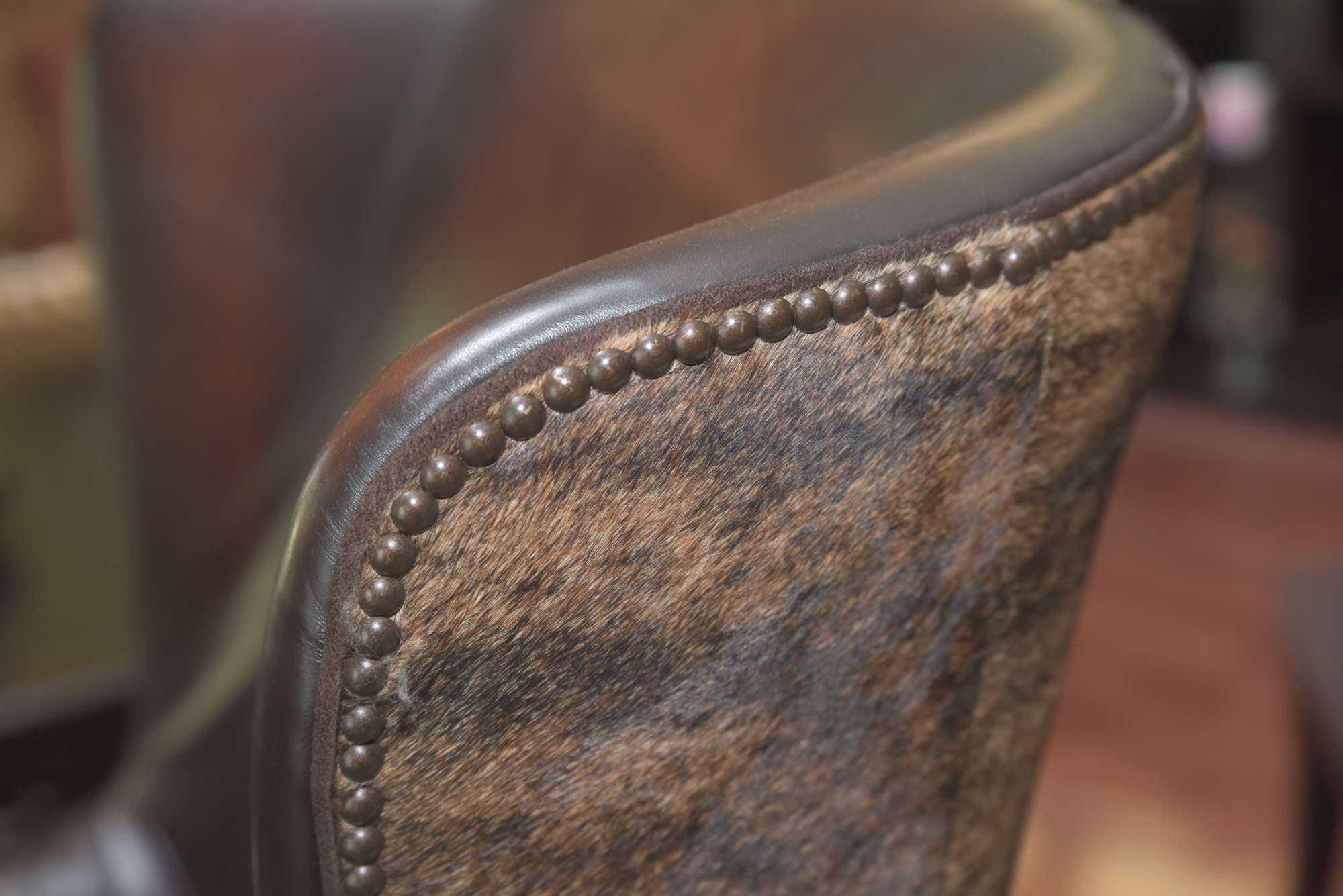 Calf Hide and Leather Armchair by Bernhardt