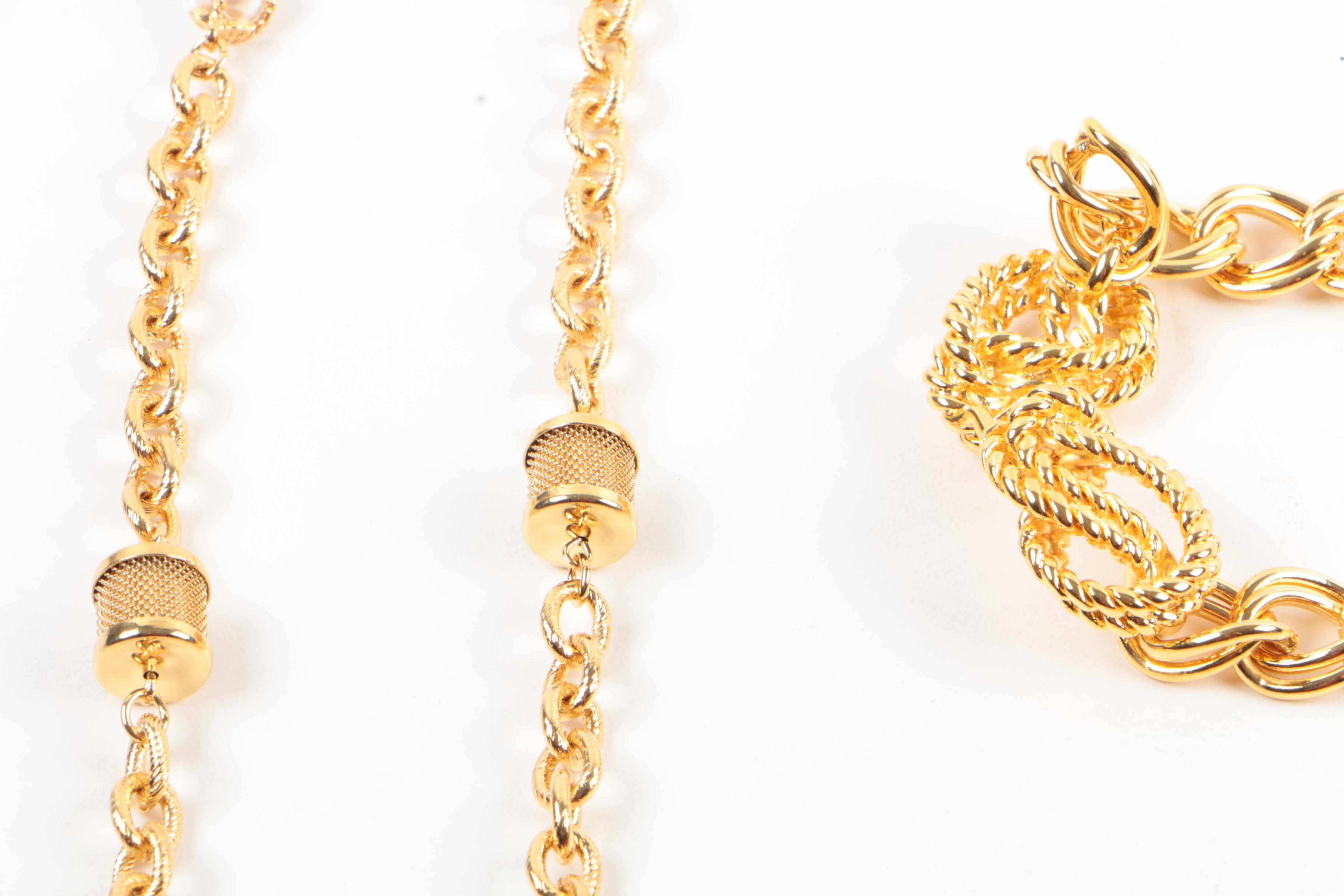 Susan Lucci Gold Tone Statement Costume Jewelry with Imitation Pearl