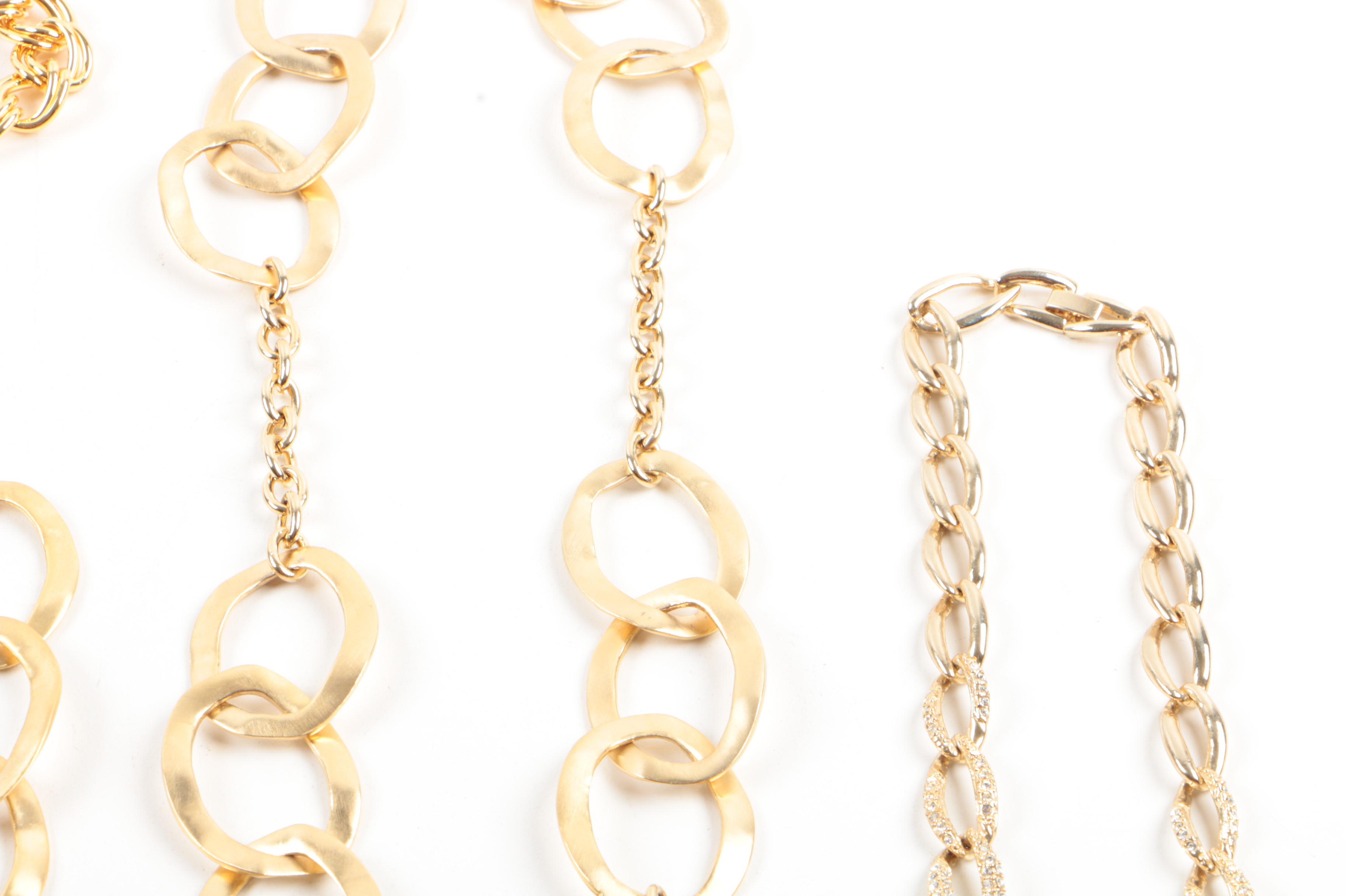 Susan Lucci Gold Tone Statement Costume Jewelry with Imitation Pearl