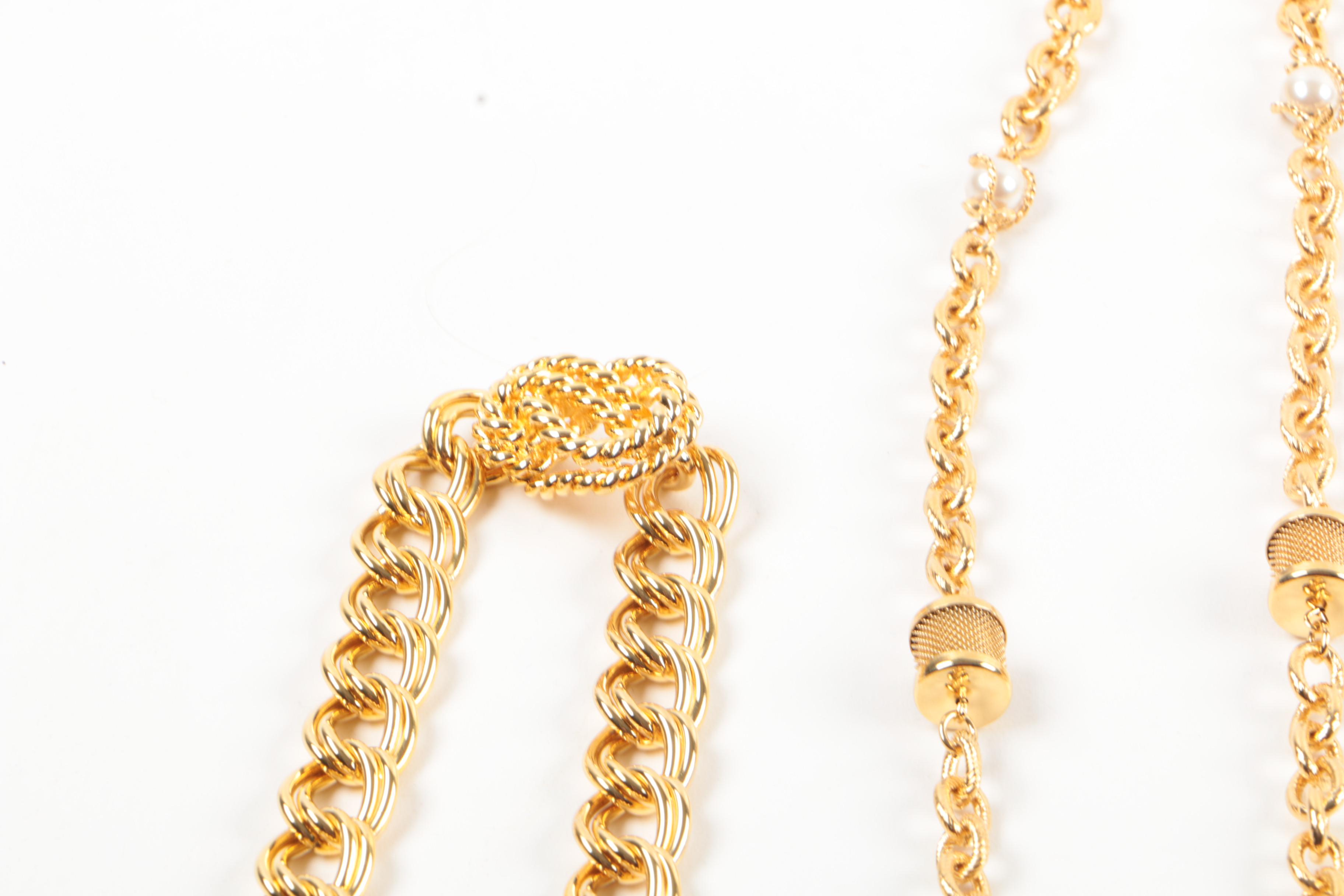 Susan Lucci Gold Tone Statement Costume Jewelry with Imitation Pearl