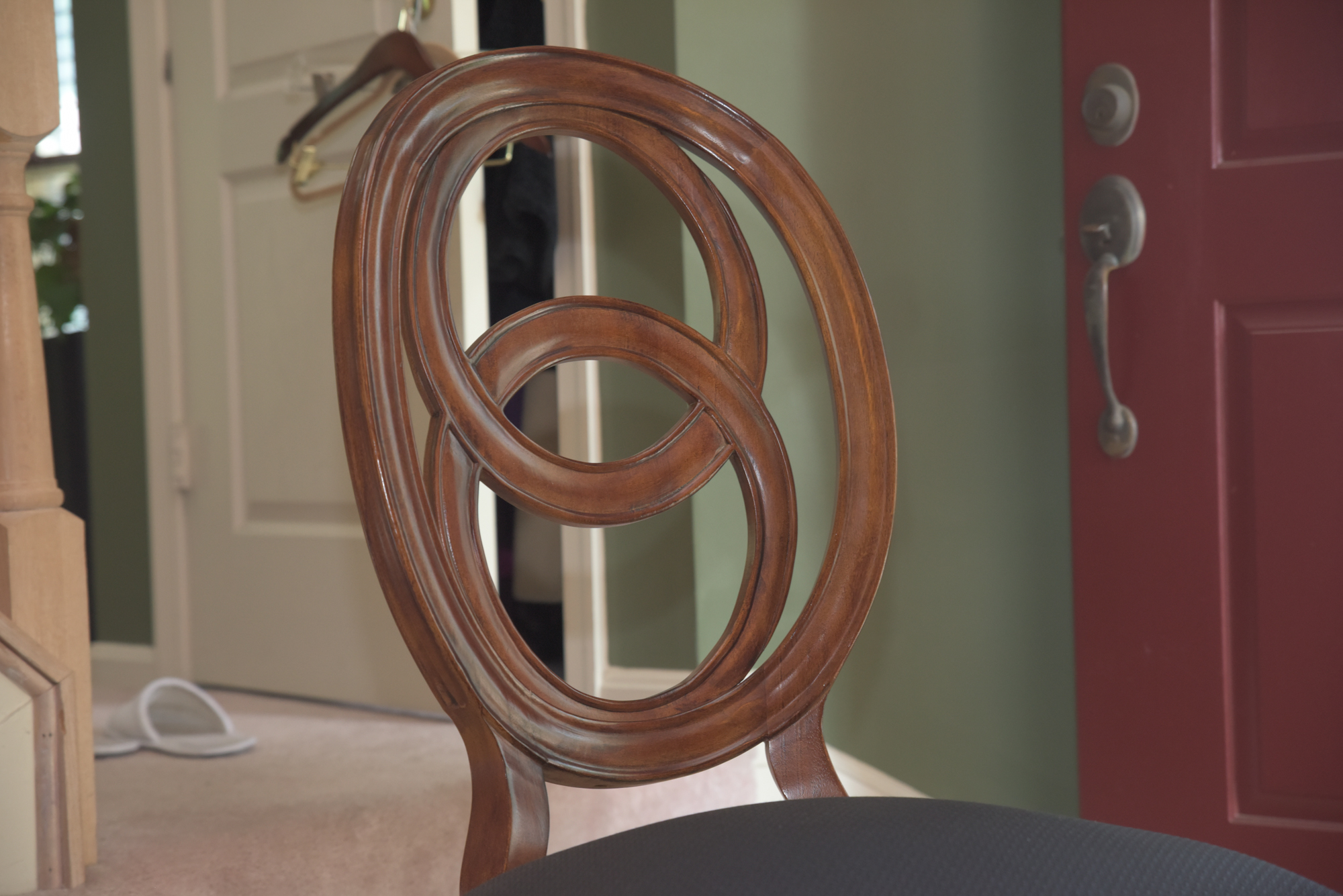 Double Ring Back Wooden Chairs by American Drew