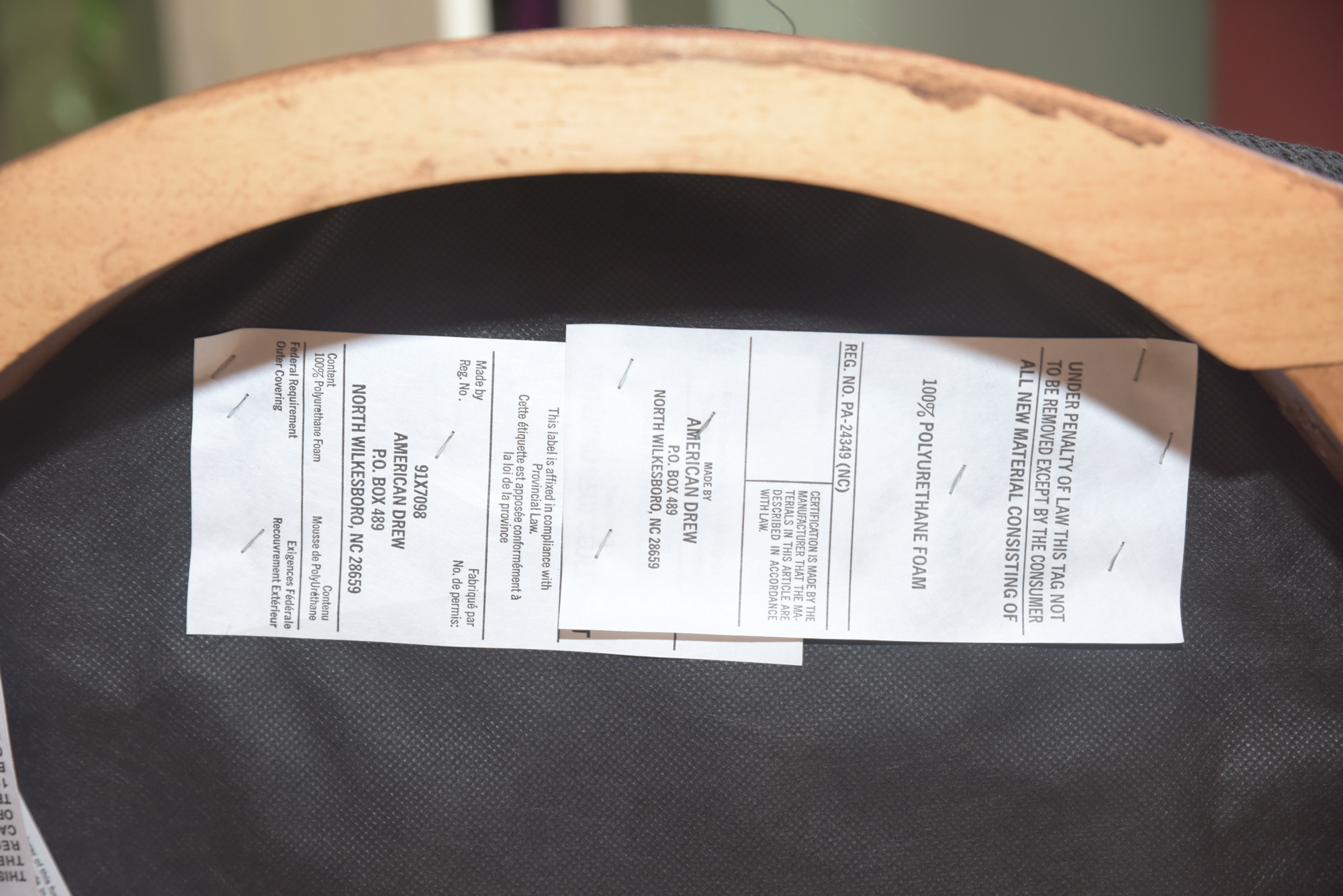 Double Ring Back Wooden Chairs by American Drew