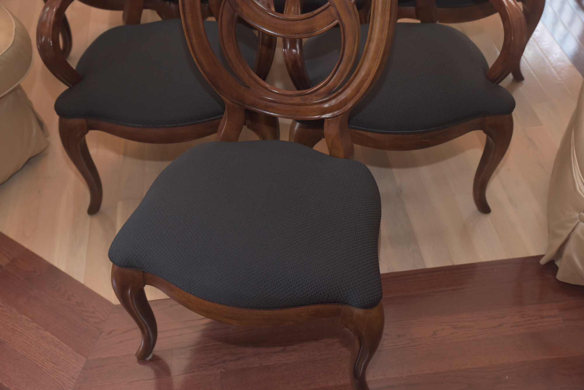 Double Ring Back Wooden Chairs by American Drew