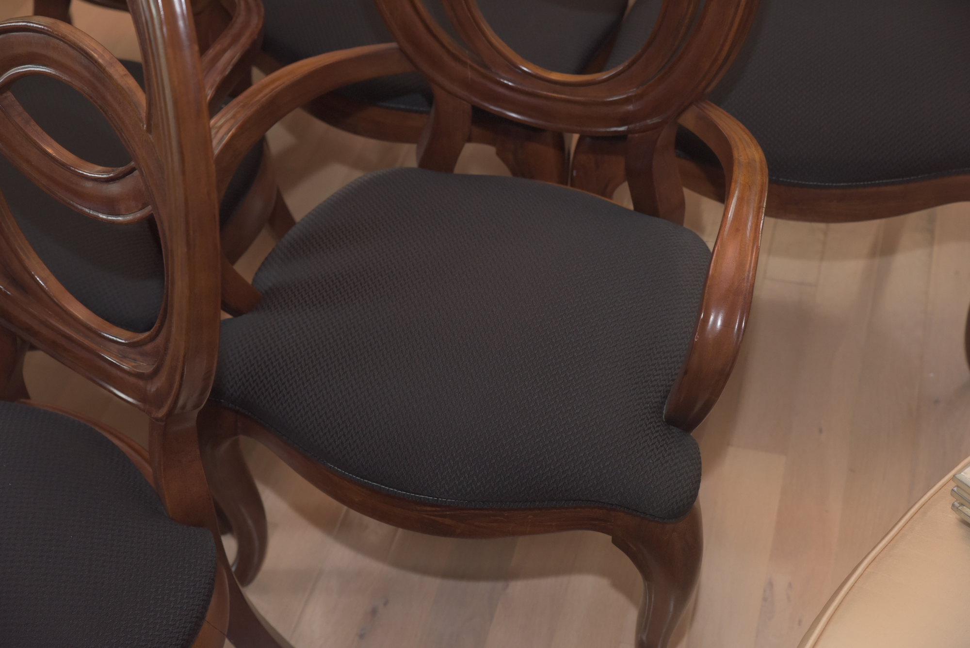 Double Ring Back Wooden Chairs by American Drew