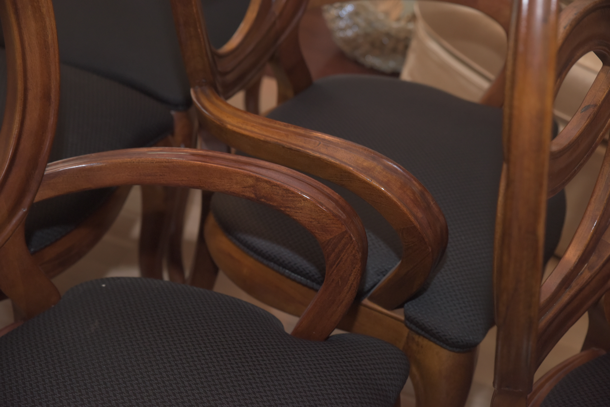 Double Ring Back Wooden Chairs by American Drew