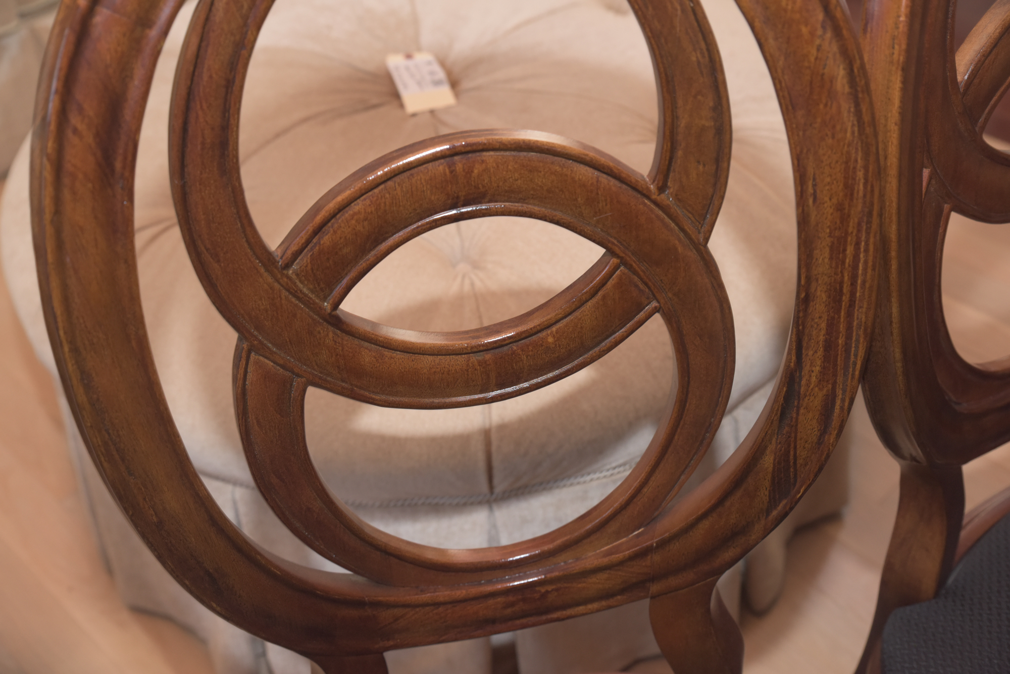 Double Ring Back Wooden Chairs by American Drew