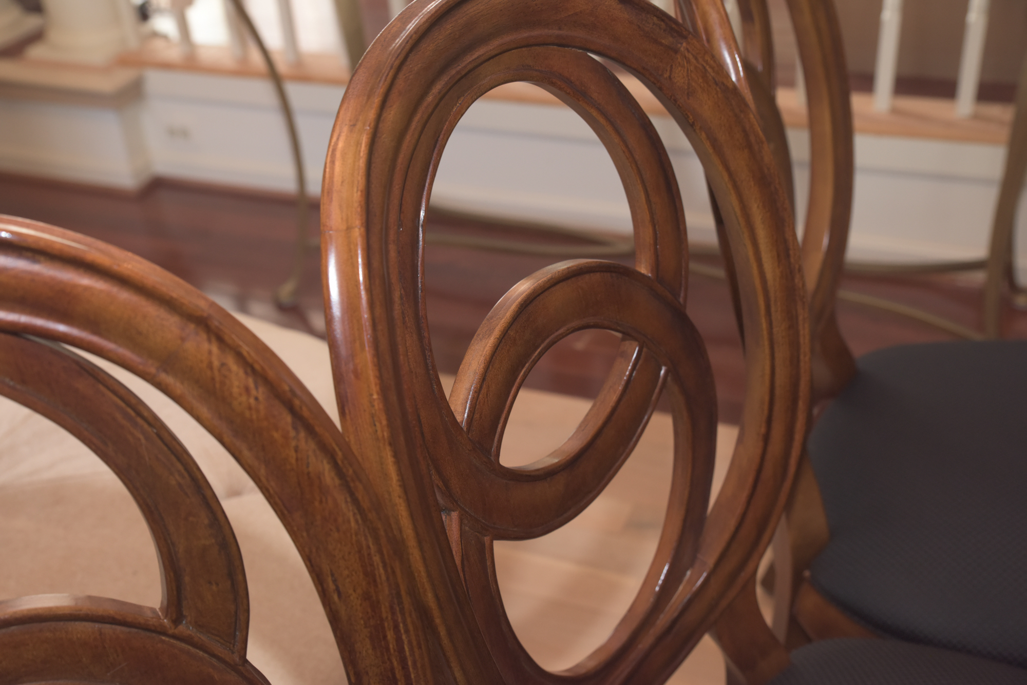 Double Ring Back Wooden Chairs by American Drew