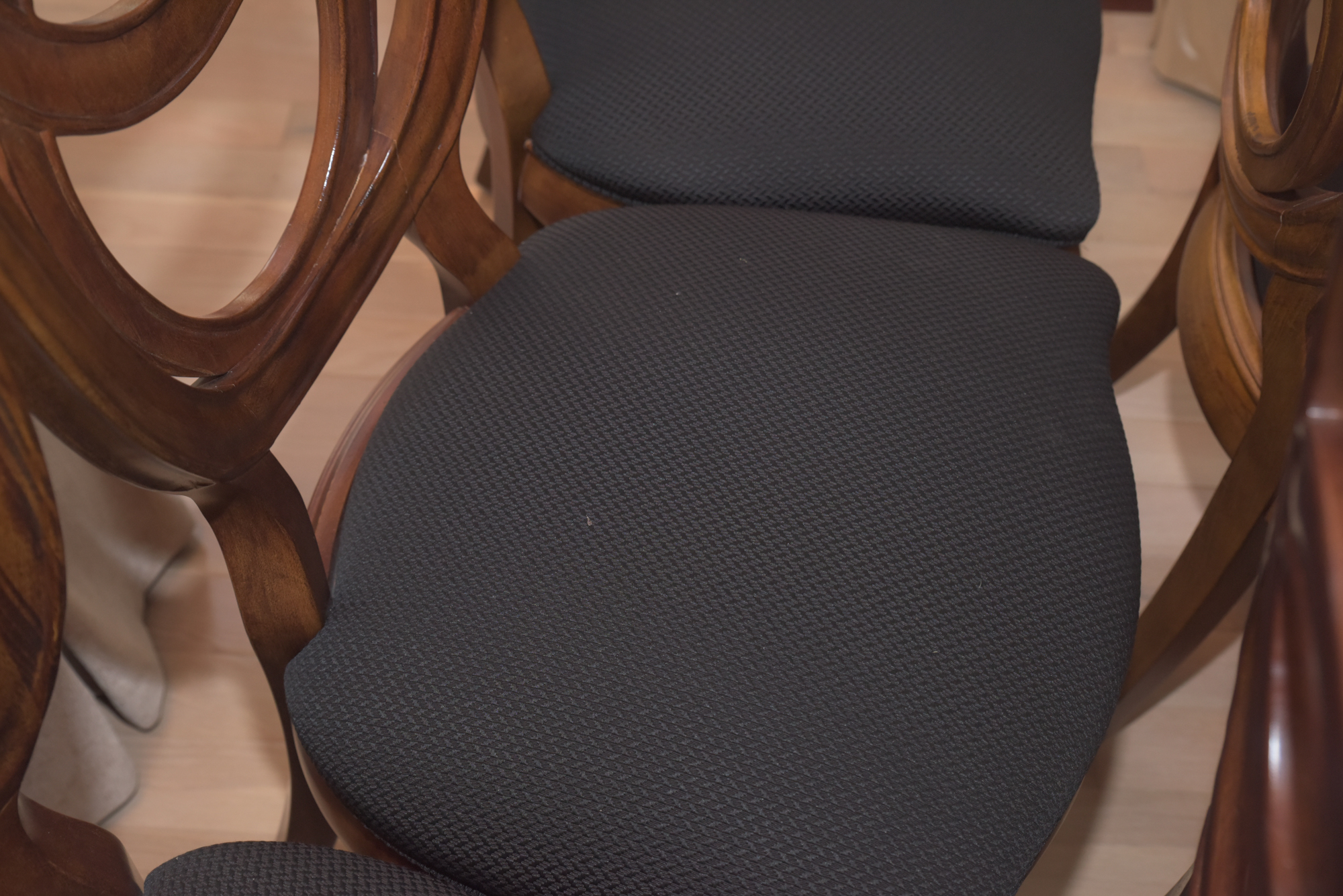 Double Ring Back Wooden Chairs by American Drew