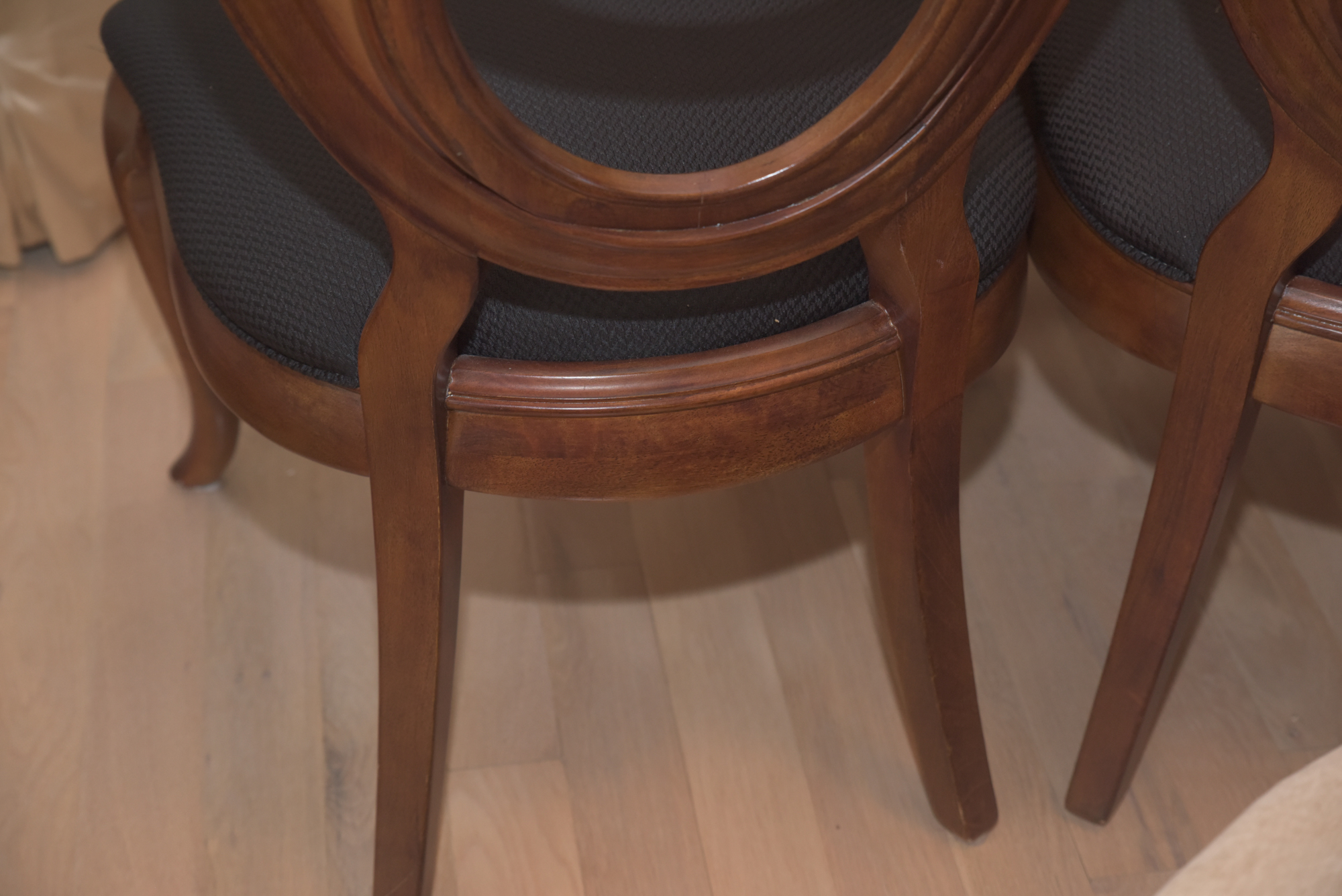 Double Ring Back Wooden Chairs by American Drew