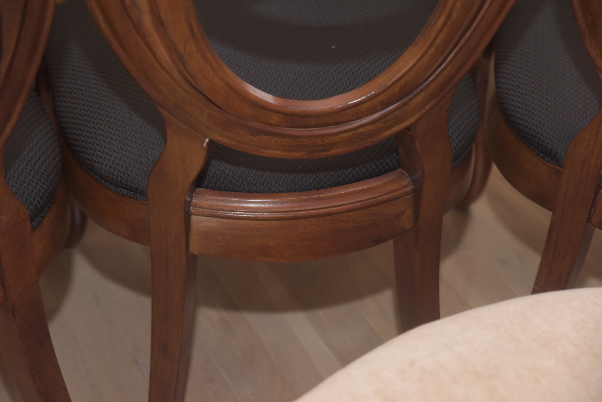 Double Ring Back Wooden Chairs by American Drew