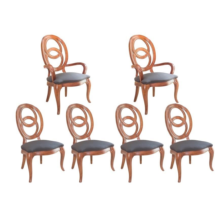 Double Ring Back Wooden Chairs by American Drew