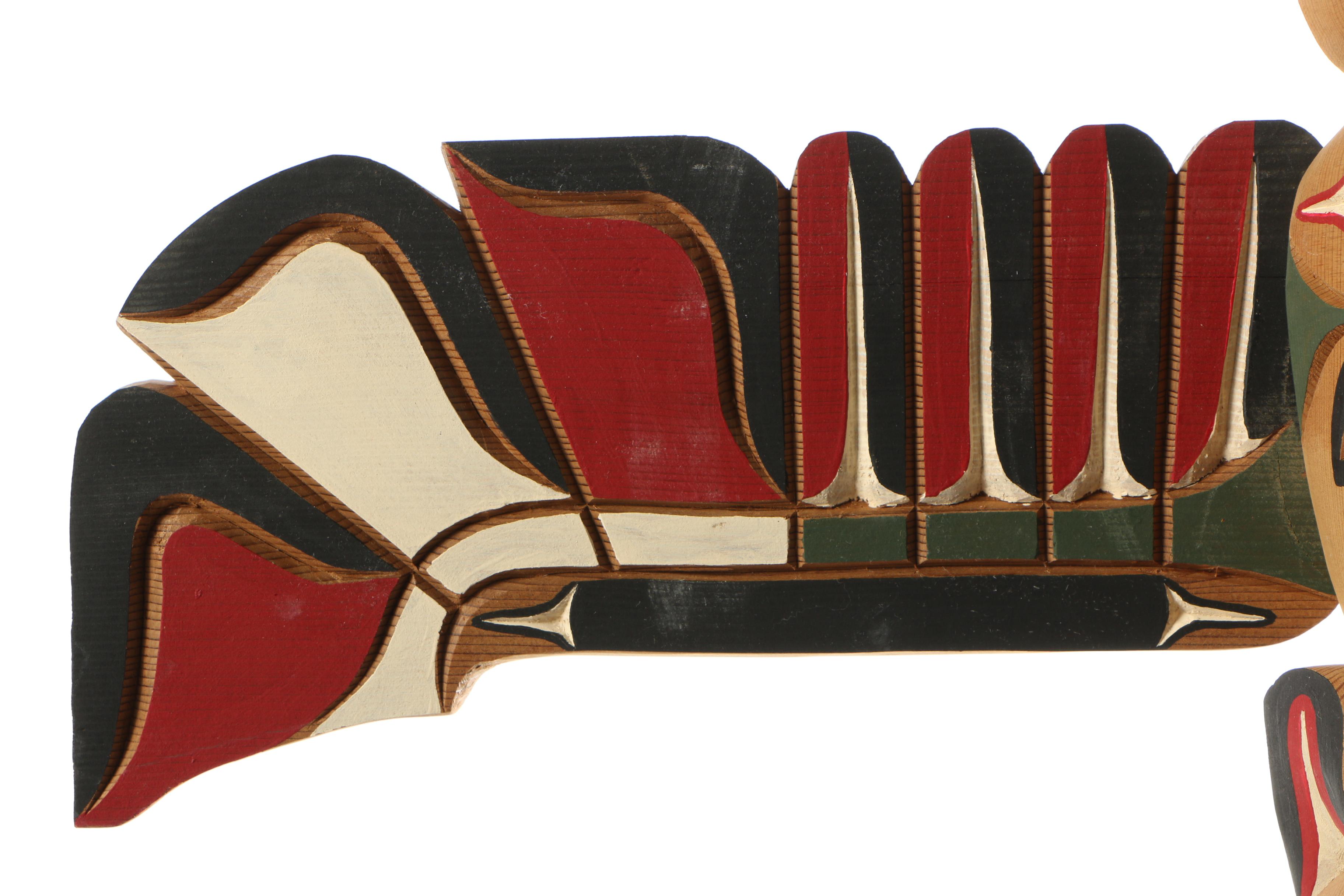 Larry Rudick Hand Carved Totem Pole