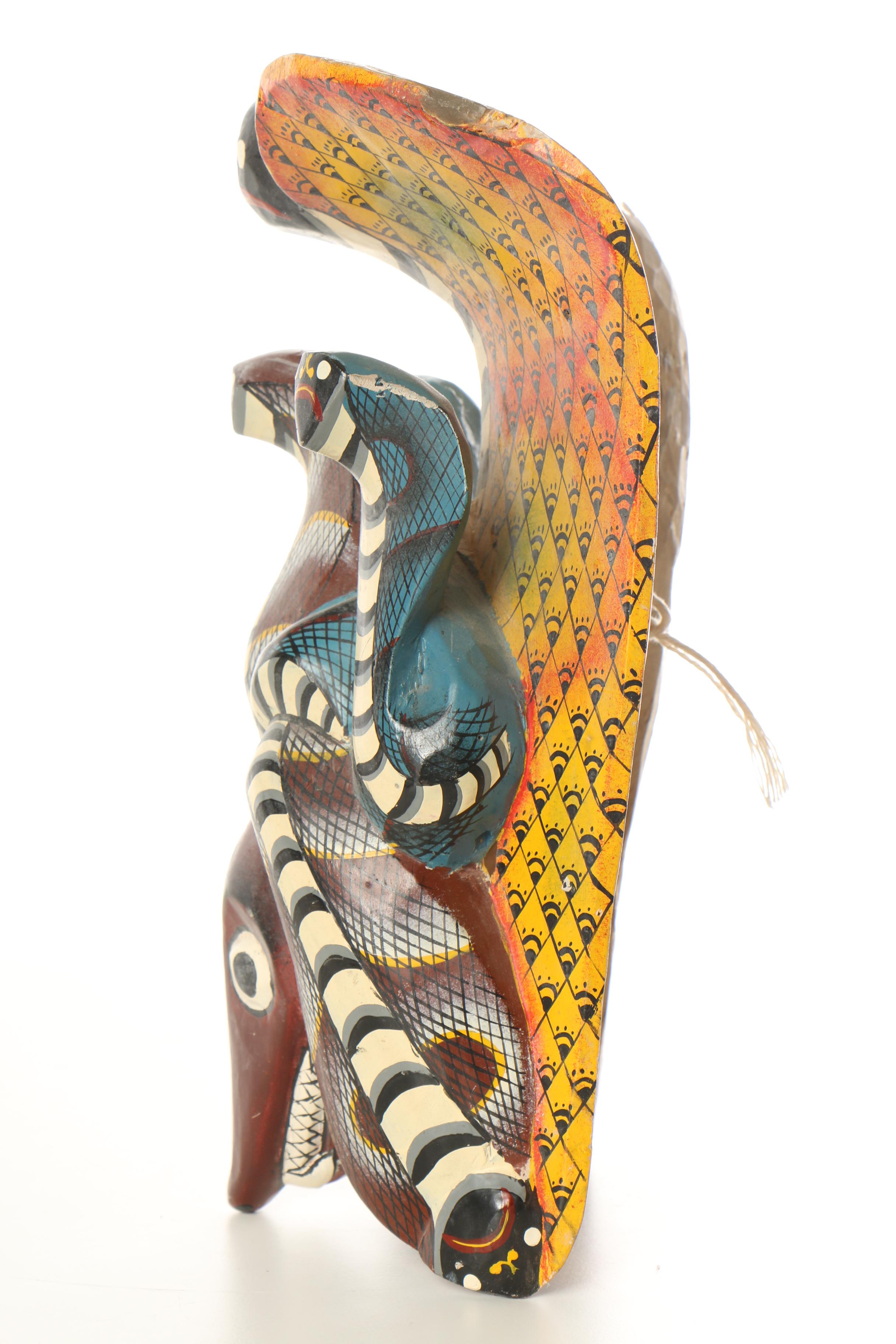 African Wall Hanging Viper Mask