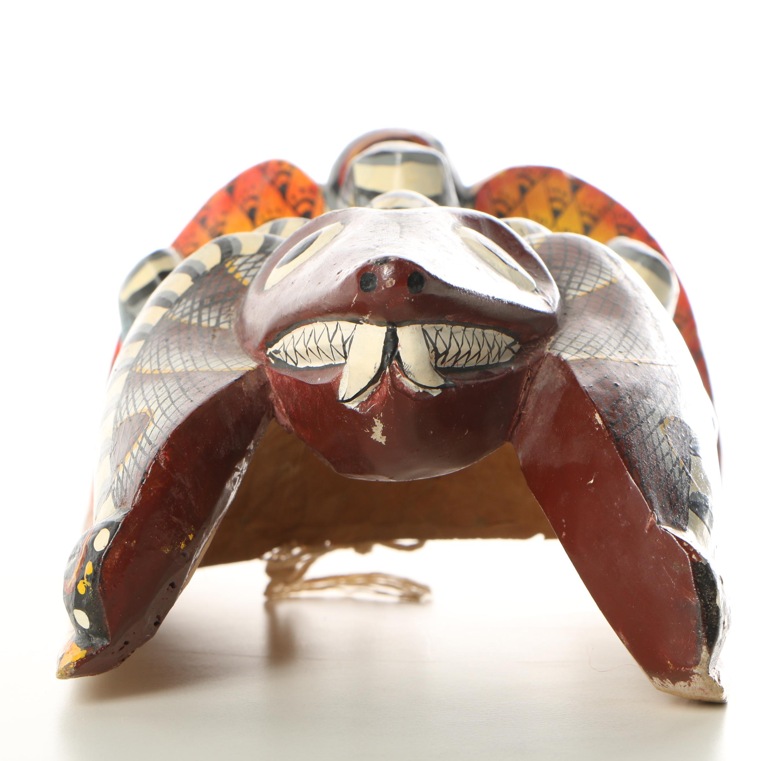 African Wall Hanging Viper Mask