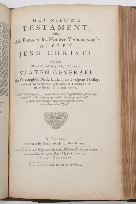 Circa 1639 Early Edition Statenvertaling Dutch Bible