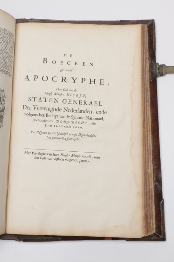 Circa 1639 Early Edition Statenvertaling Dutch Bible