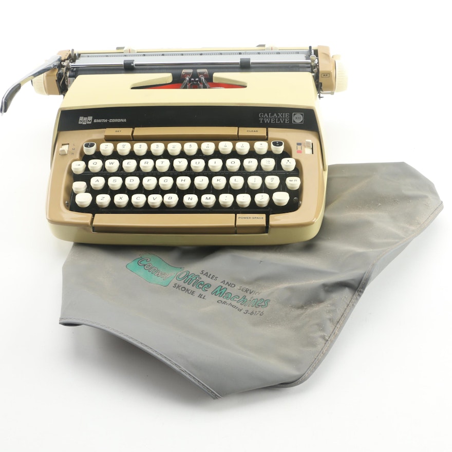 Vintage Smith-Corona Galaxie Twelve Typewriter