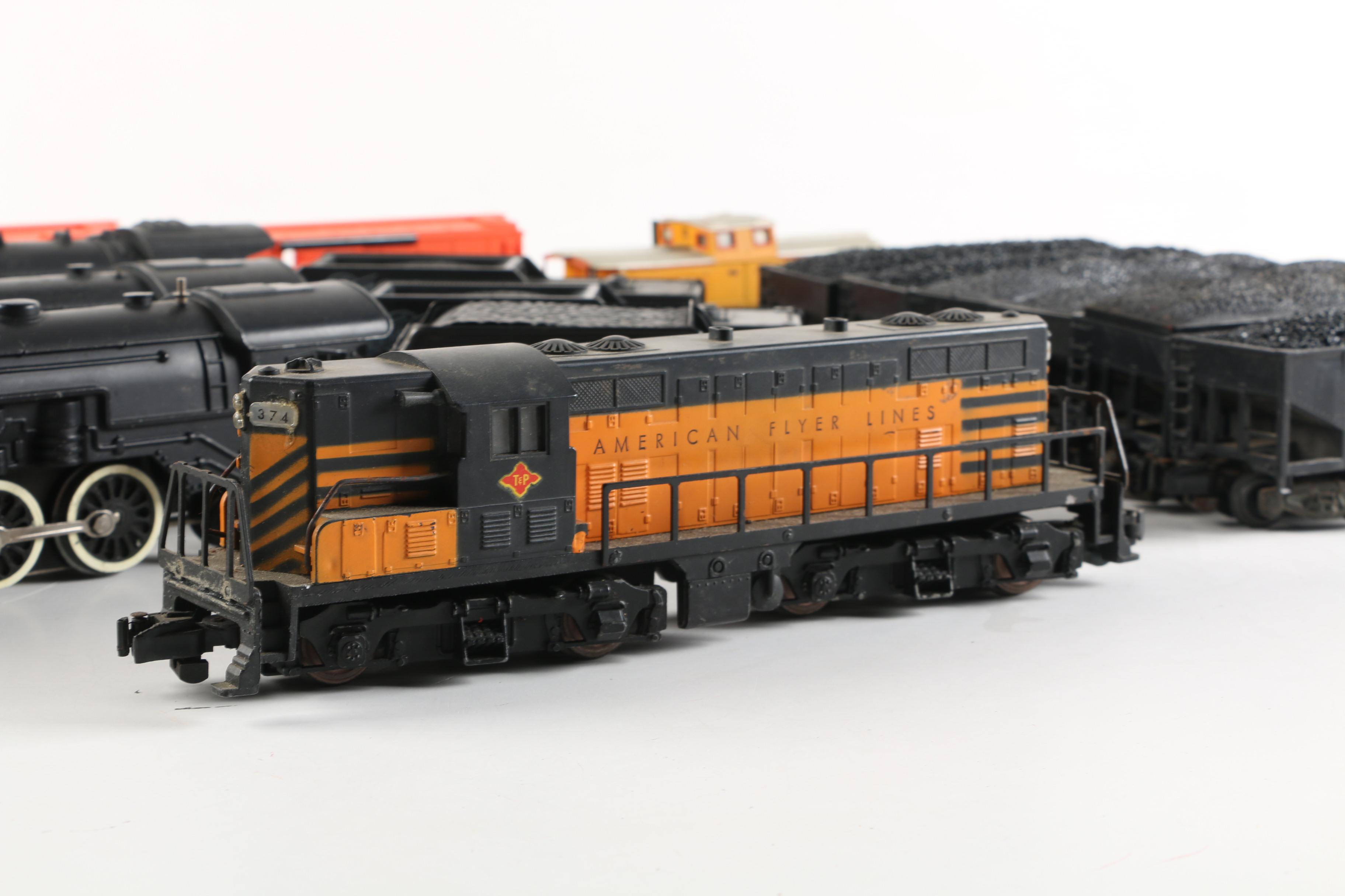 American Flyer Train Cars and Locomotives