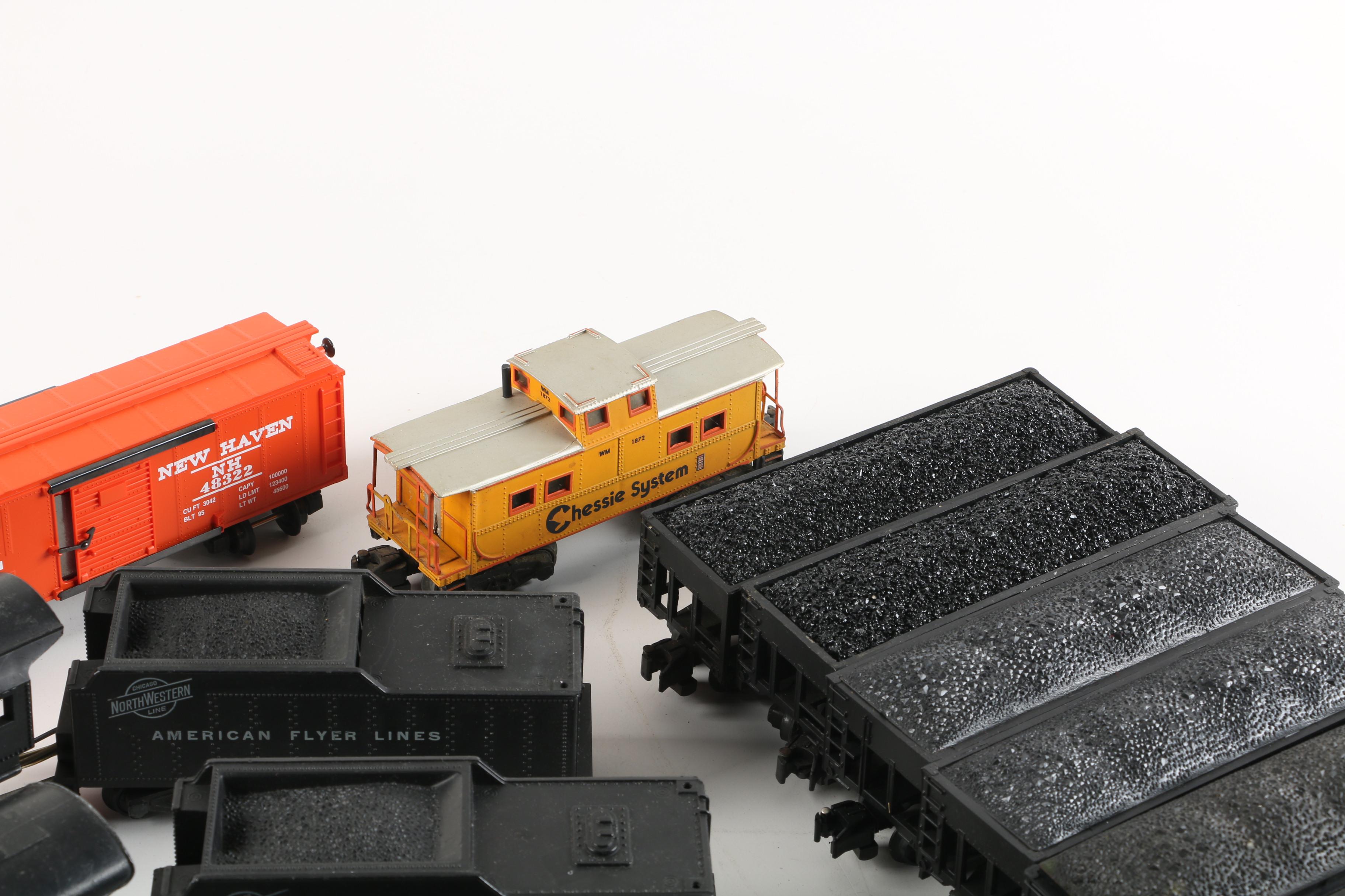 American Flyer Train Cars and Locomotives