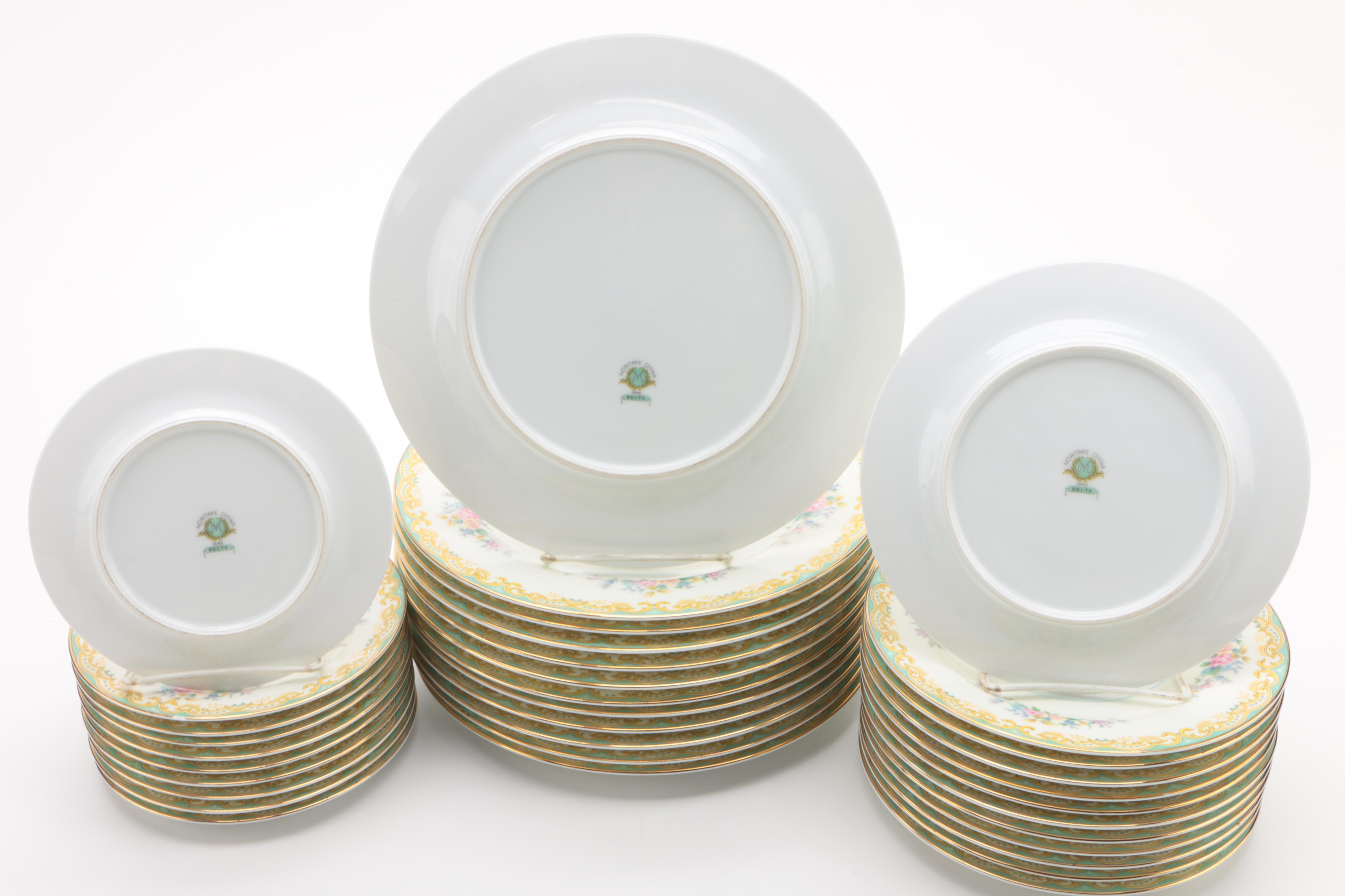 Vintage Noritake "Delta" Porcelain Dinnerware