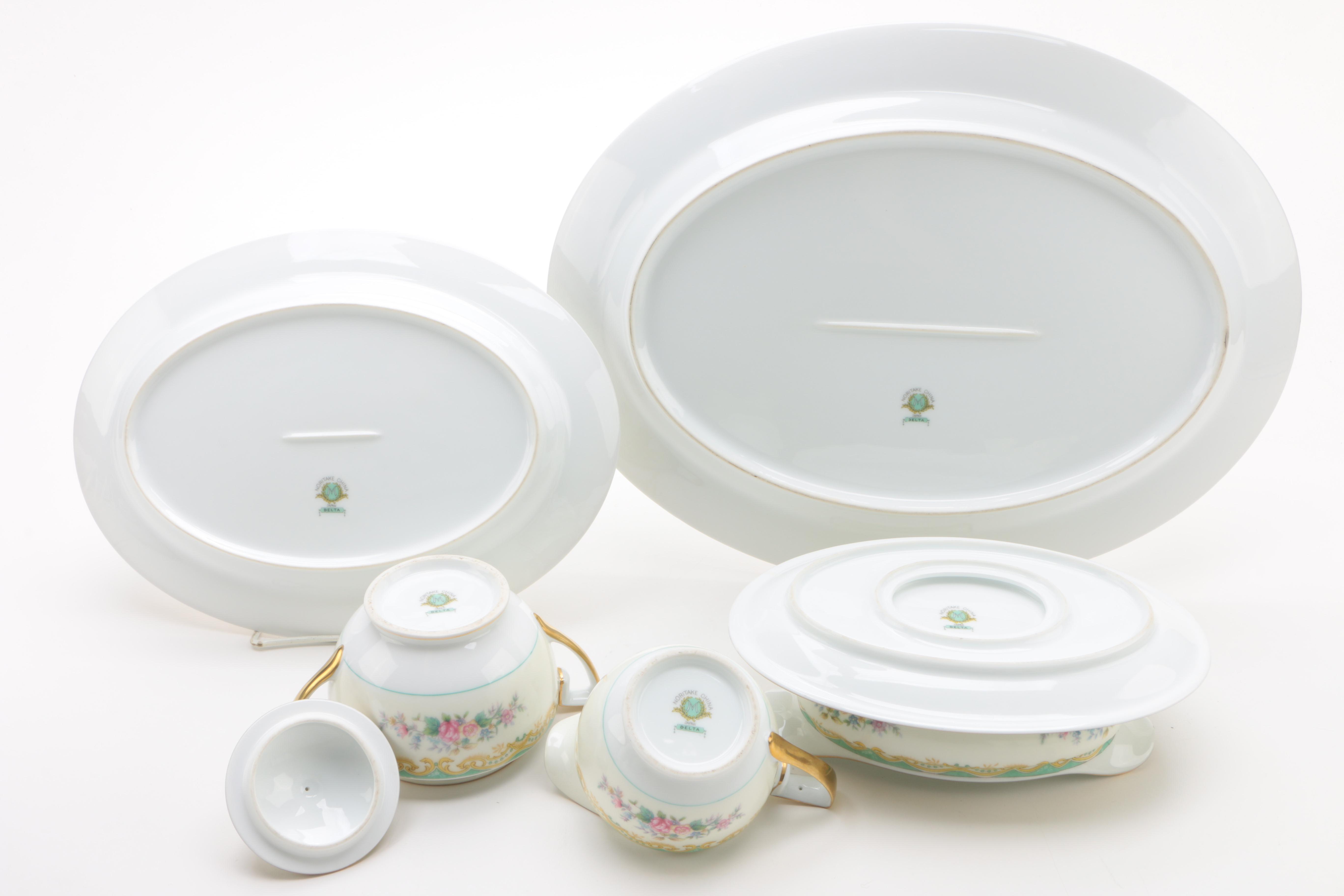 Vintage Noritake "Delta" Porcelain Dinnerware