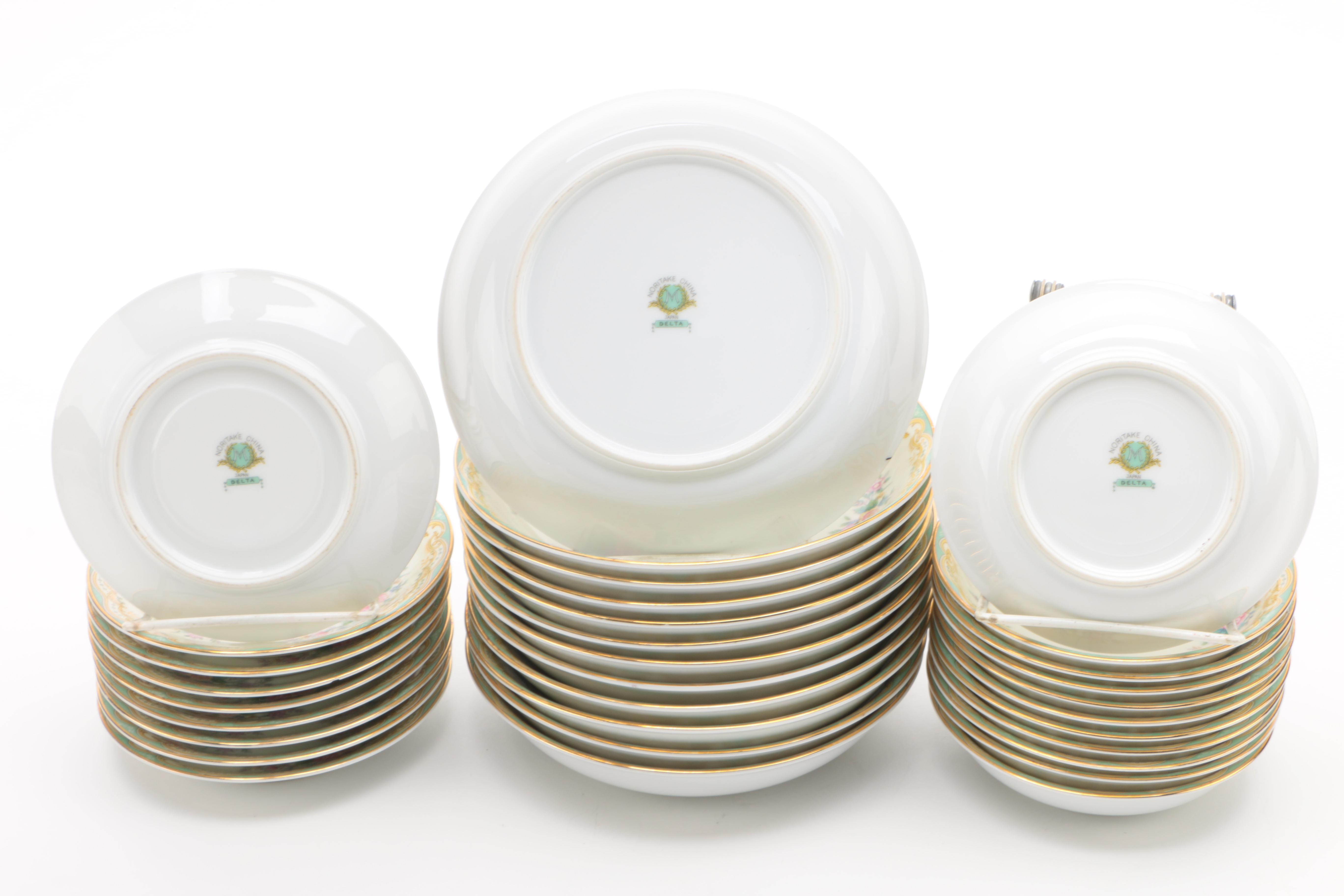 Vintage Noritake "Delta" Porcelain Dinnerware