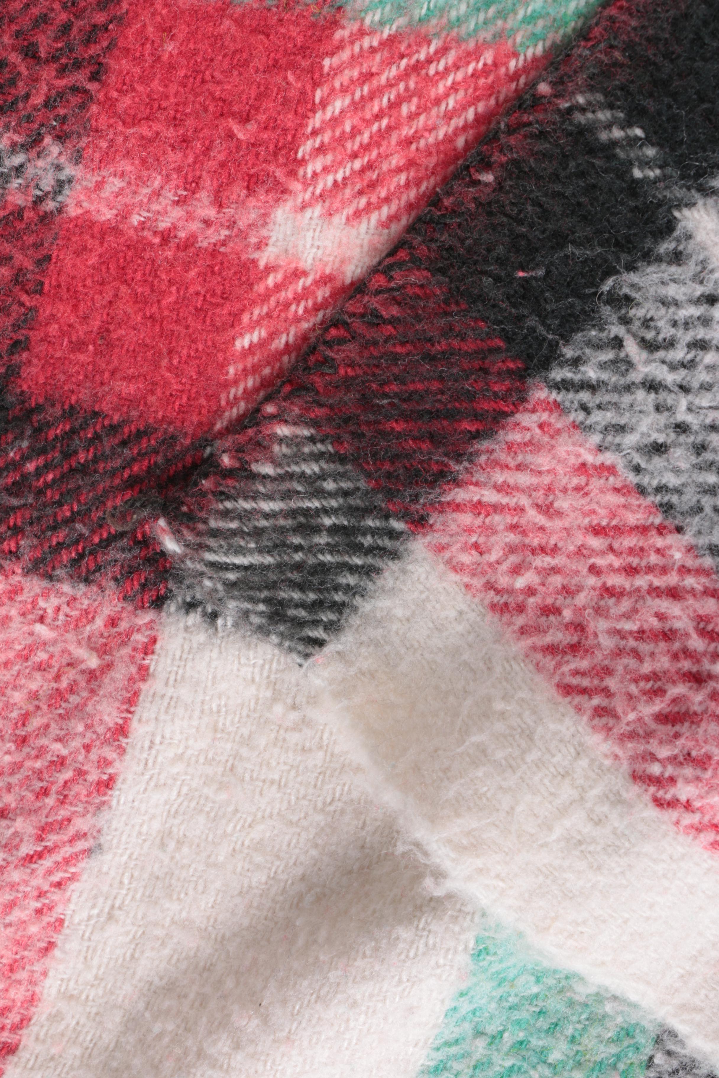 Plaid Wool Throw Blankets