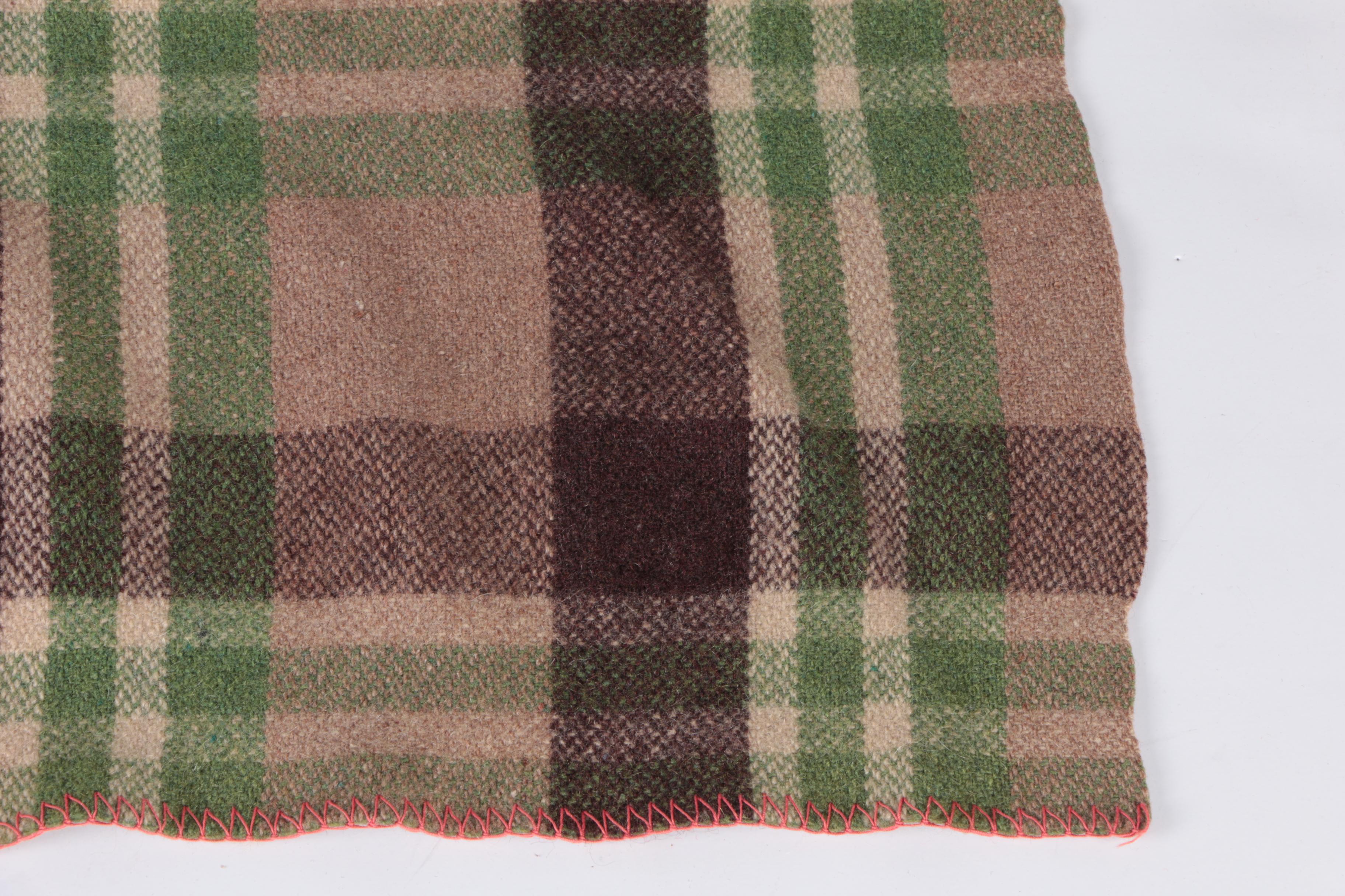 Plaid Wool Throw Blankets