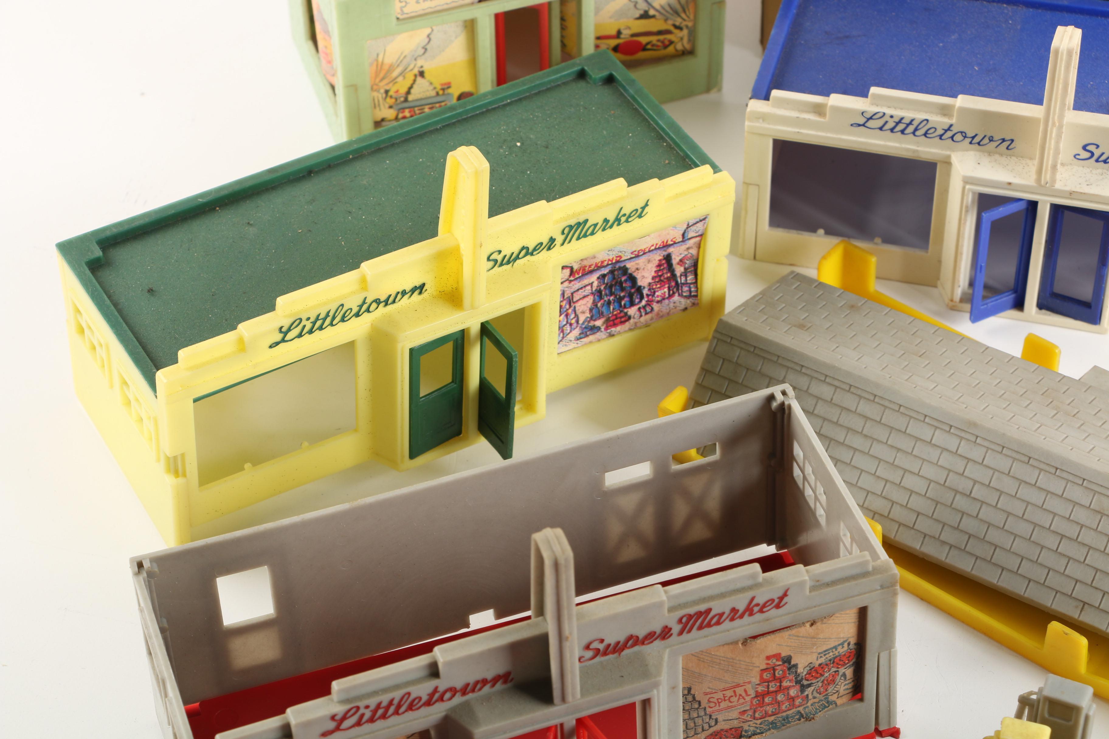 Vintage Littletown Plastic Buildings and Landscape Kits for Train Models