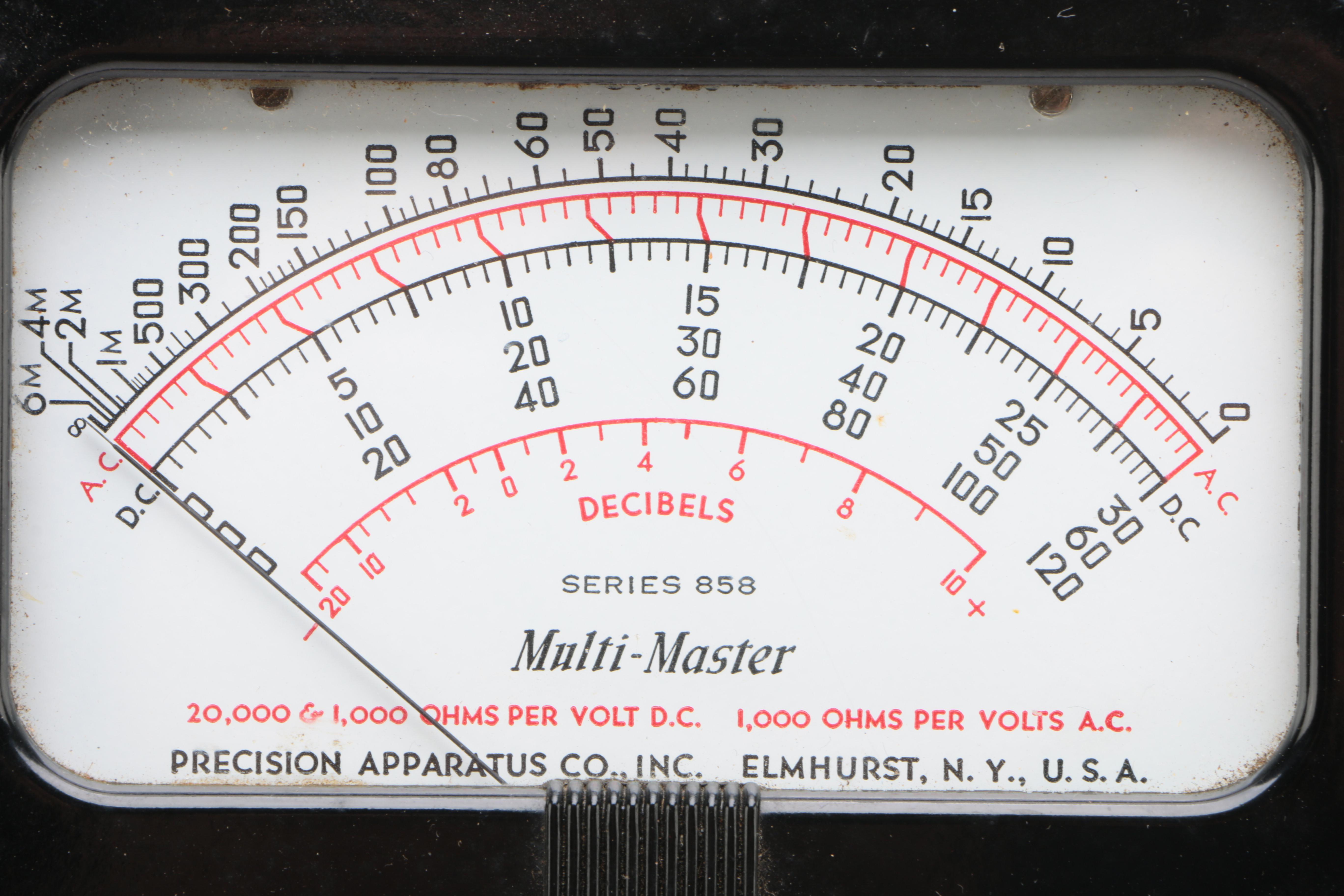 Vintage Precision Apparatus Multi-Master Tube Tester in Case