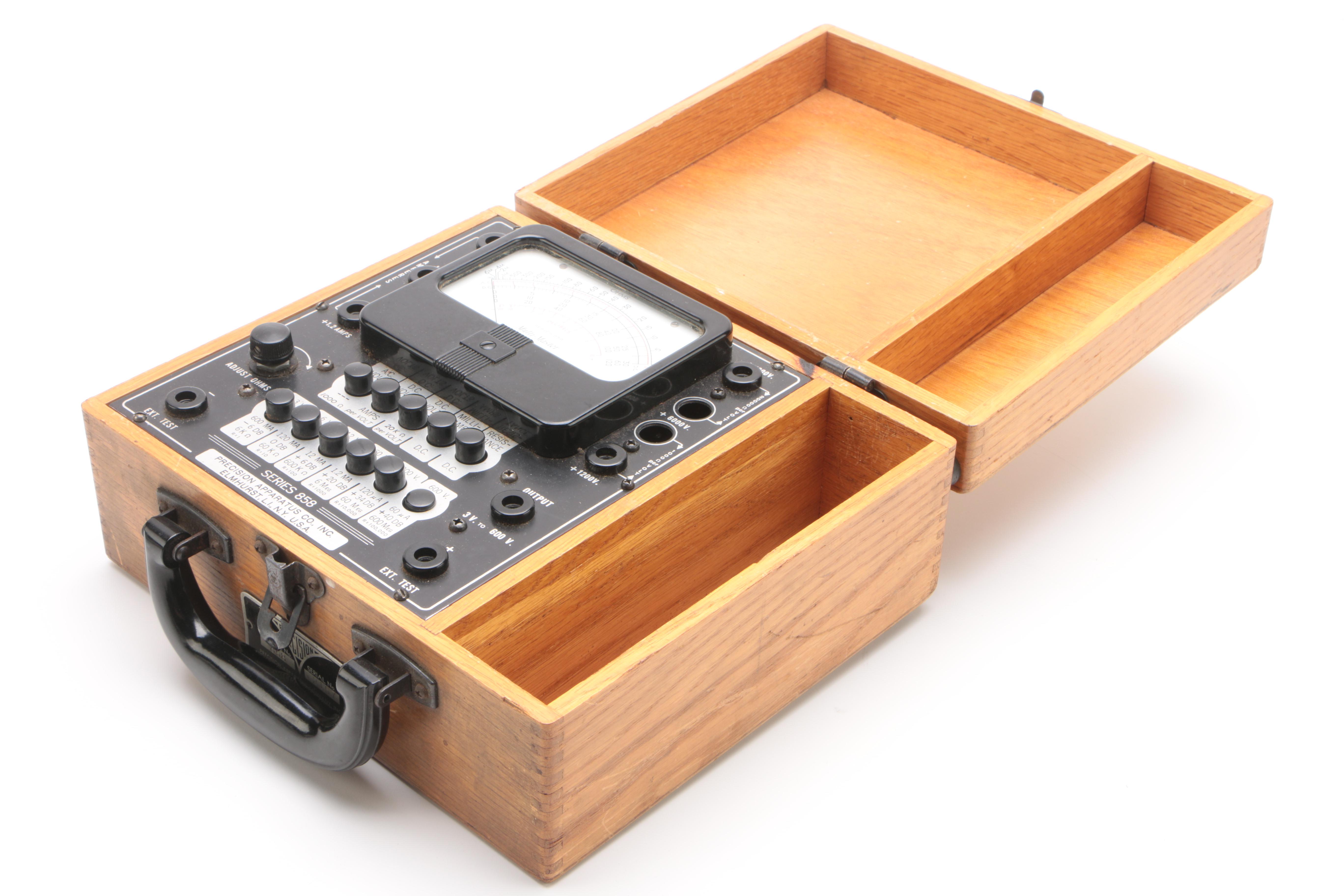 Vintage Precision Apparatus Multi-Master Tube Tester in Case