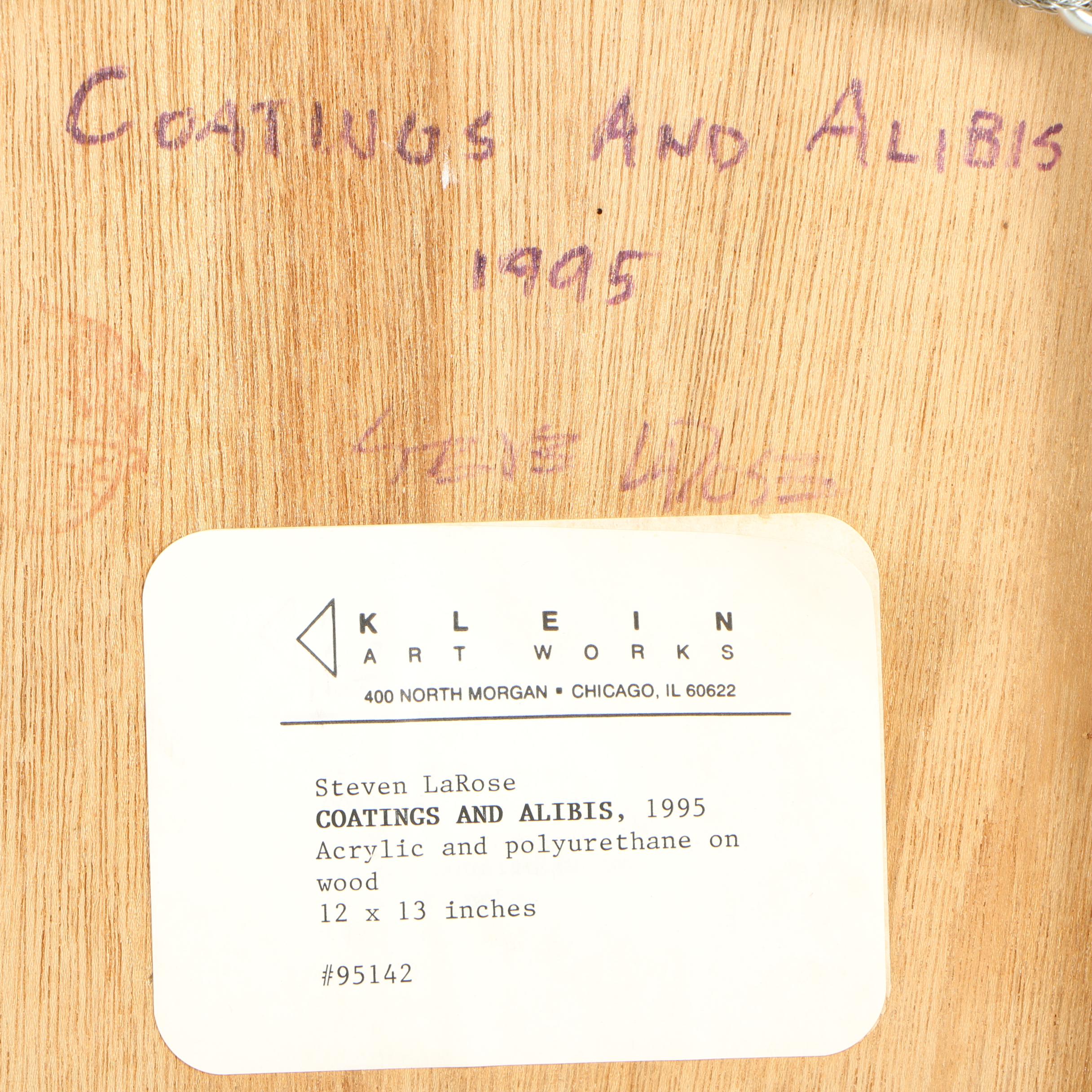 Steven LaRose 1995 Acrylic Paintings on Fabric