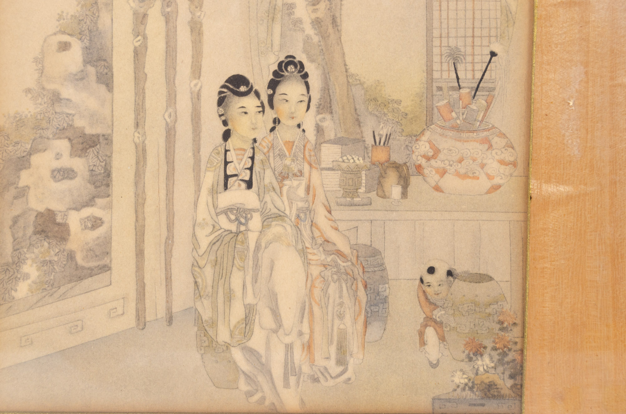 Vintage Chinese Woodblock Prints and Etching