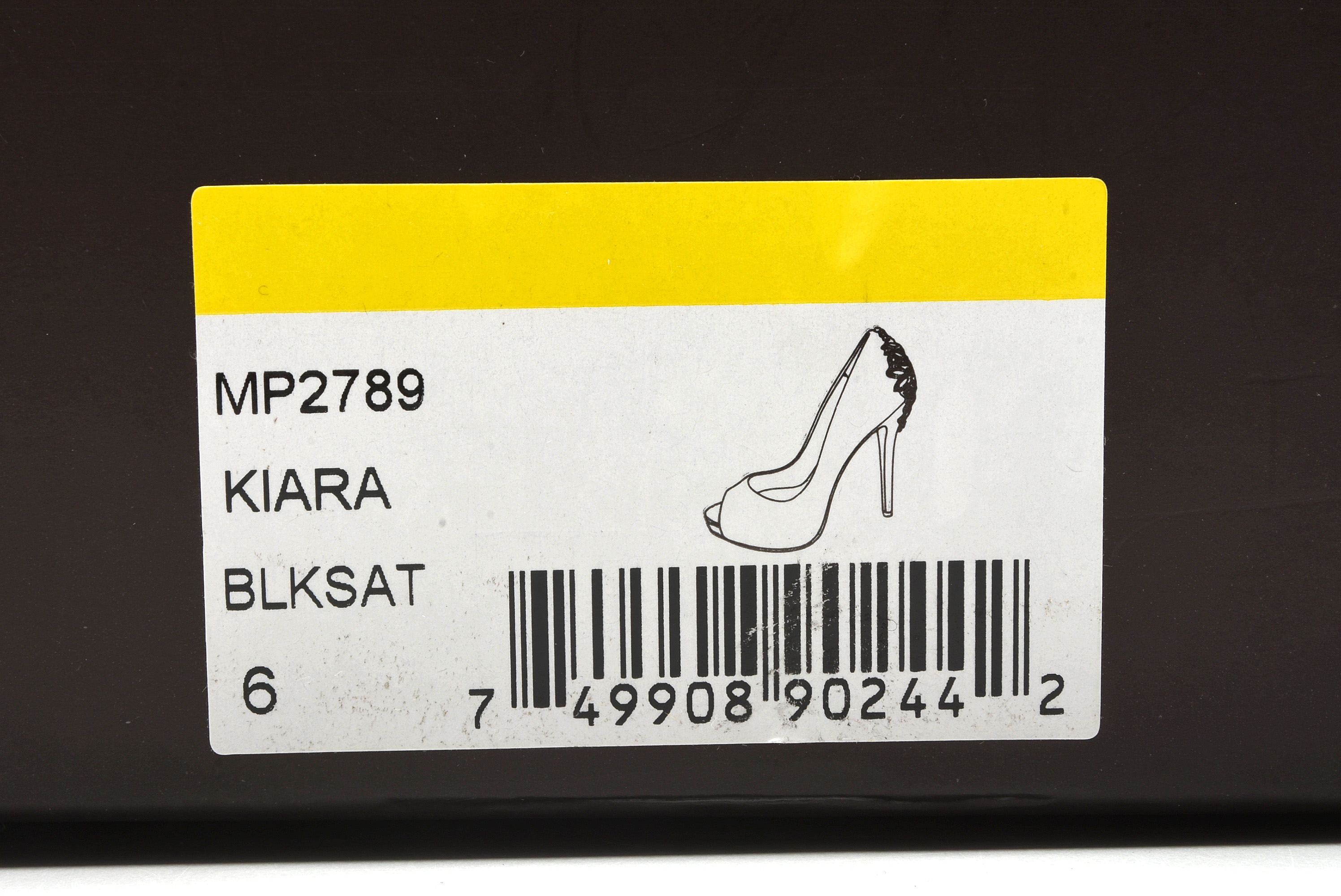 Badgley Mischka Black Satin and Glass Crystal Embellished Platform Kiara Pumps