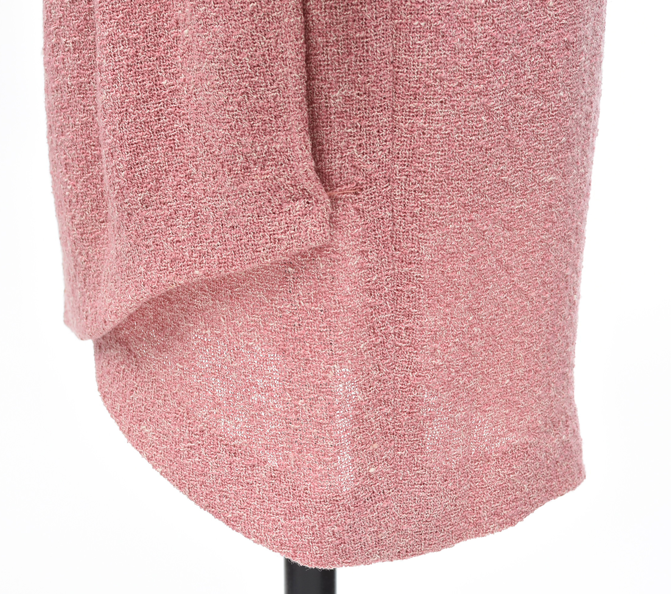 Valentino Boutique Dusky Pink Bouclé Knit Skirt and Jacket