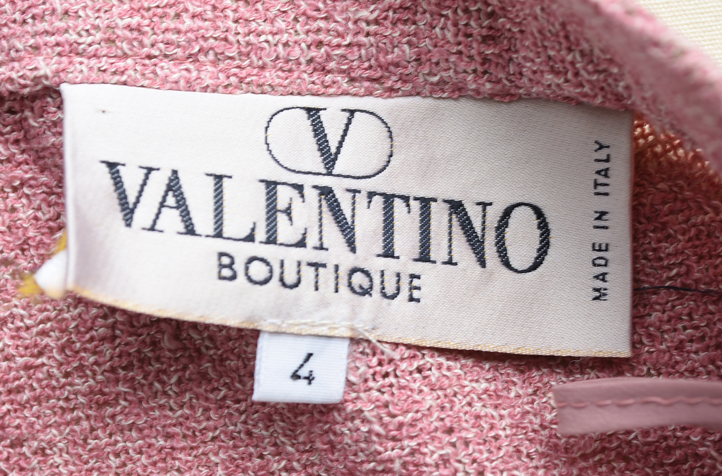 Valentino Boutique Dusky Pink Bouclé Knit Skirt and Jacket
