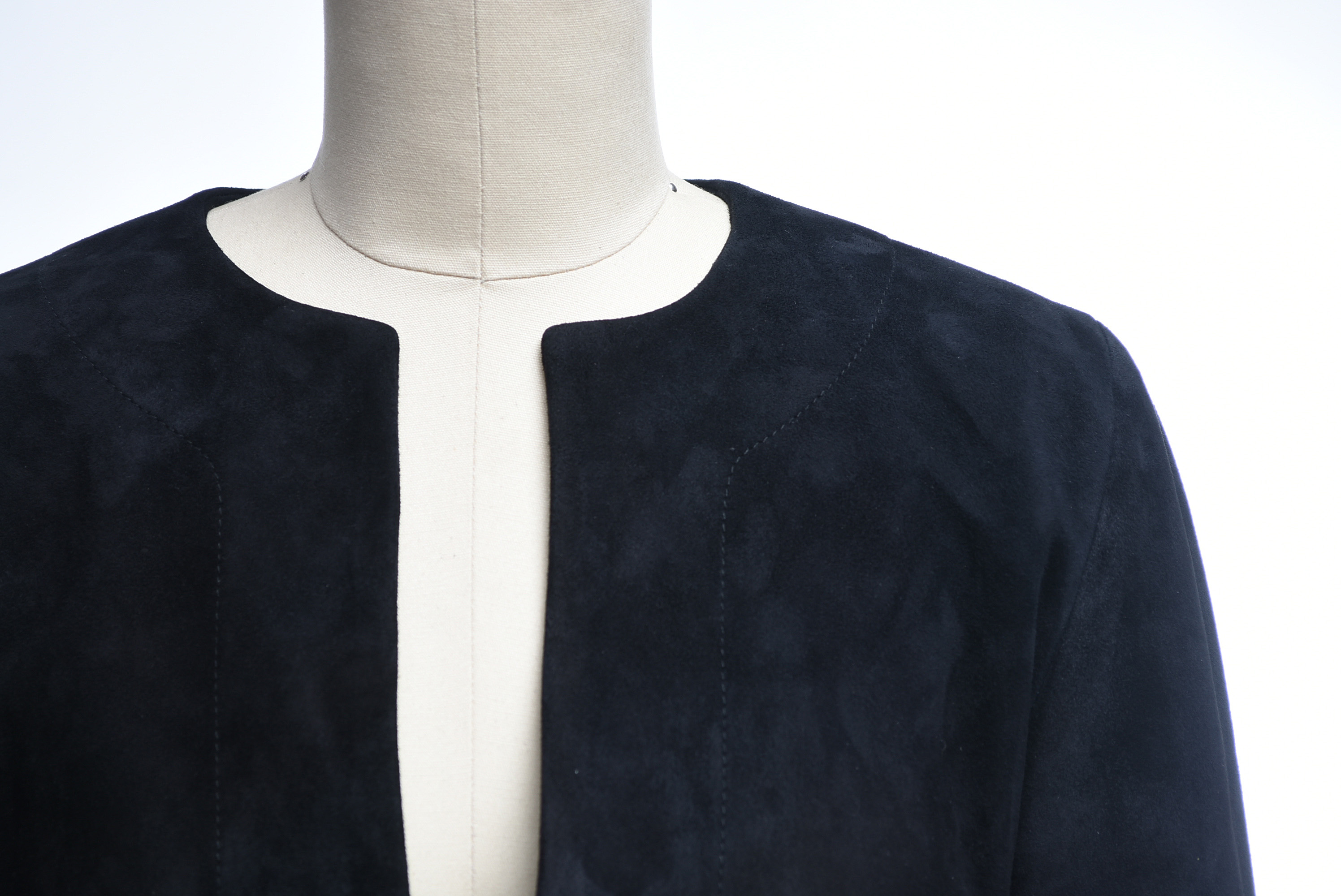 Gucci Black Lamb Suede Tunic with Belt